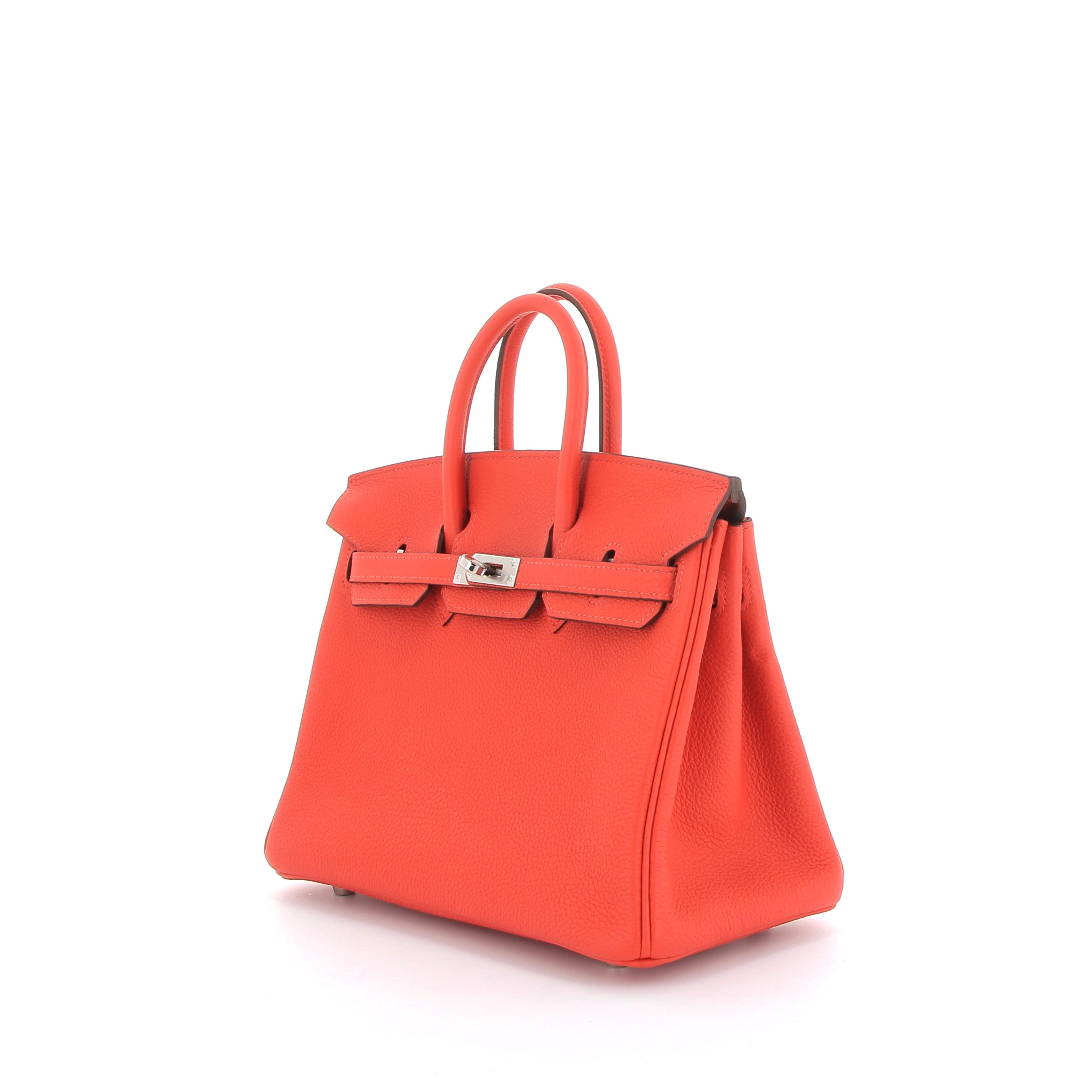 HERMÈS Birkin 25 Capucine Togo Palladium hardware