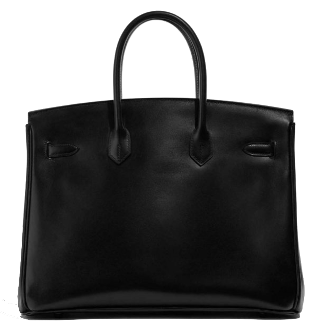 HERMES Birkin 35 "So Black" Box Black Hardware