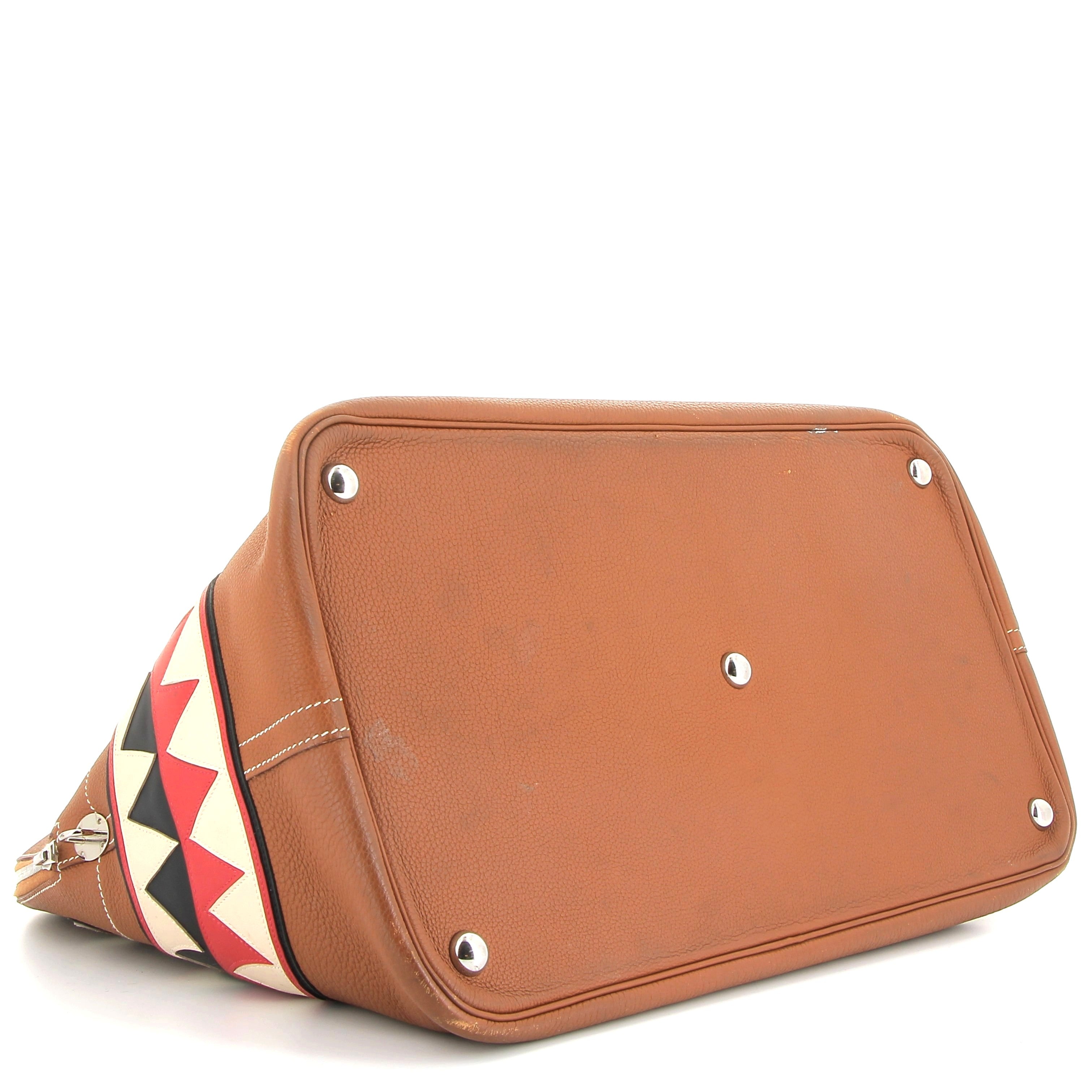 HERMÈS Bolide 45 Shark Gold Togo Palladium hardware