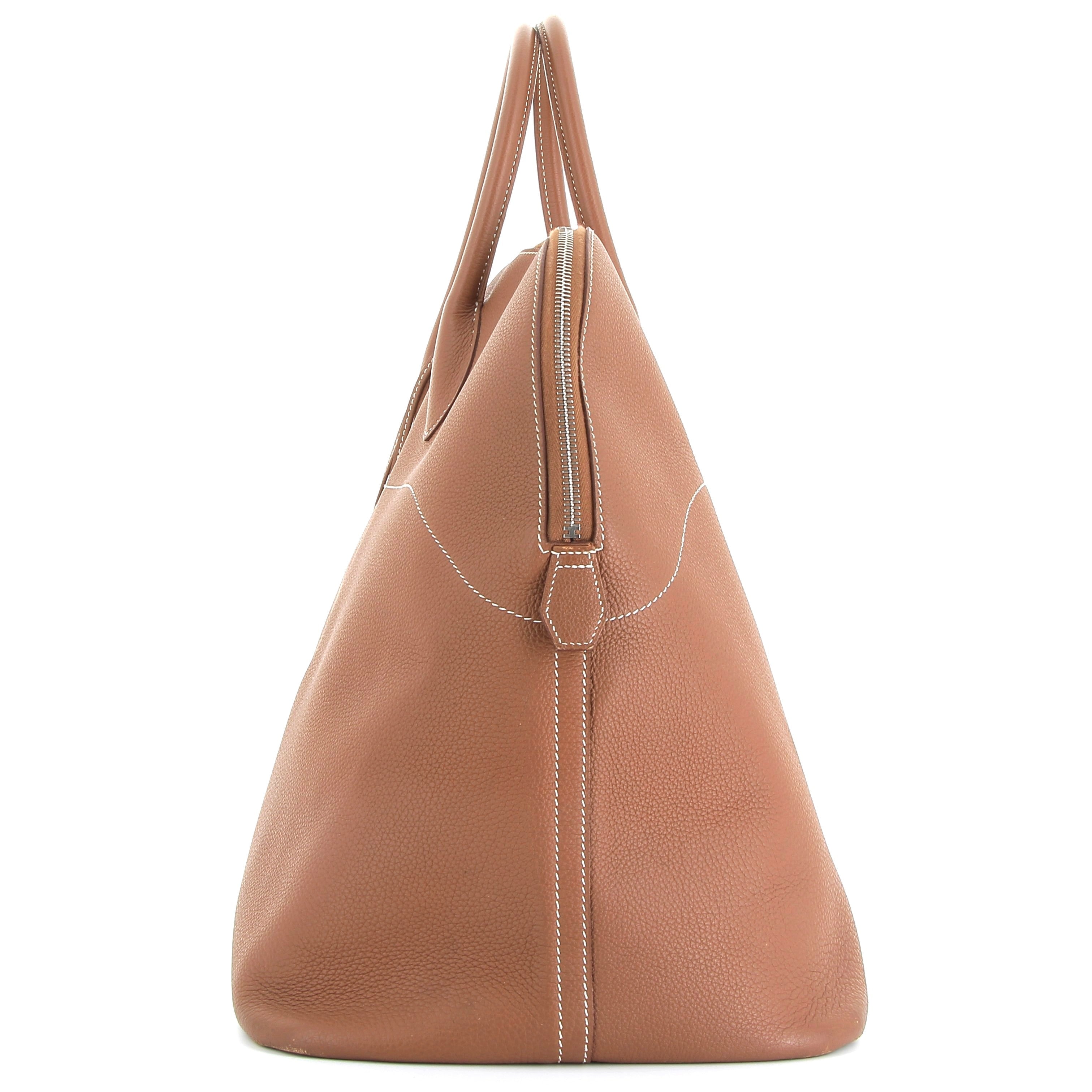 HERMÈS Bolide 45 Shark Gold Togo Palladium hardware