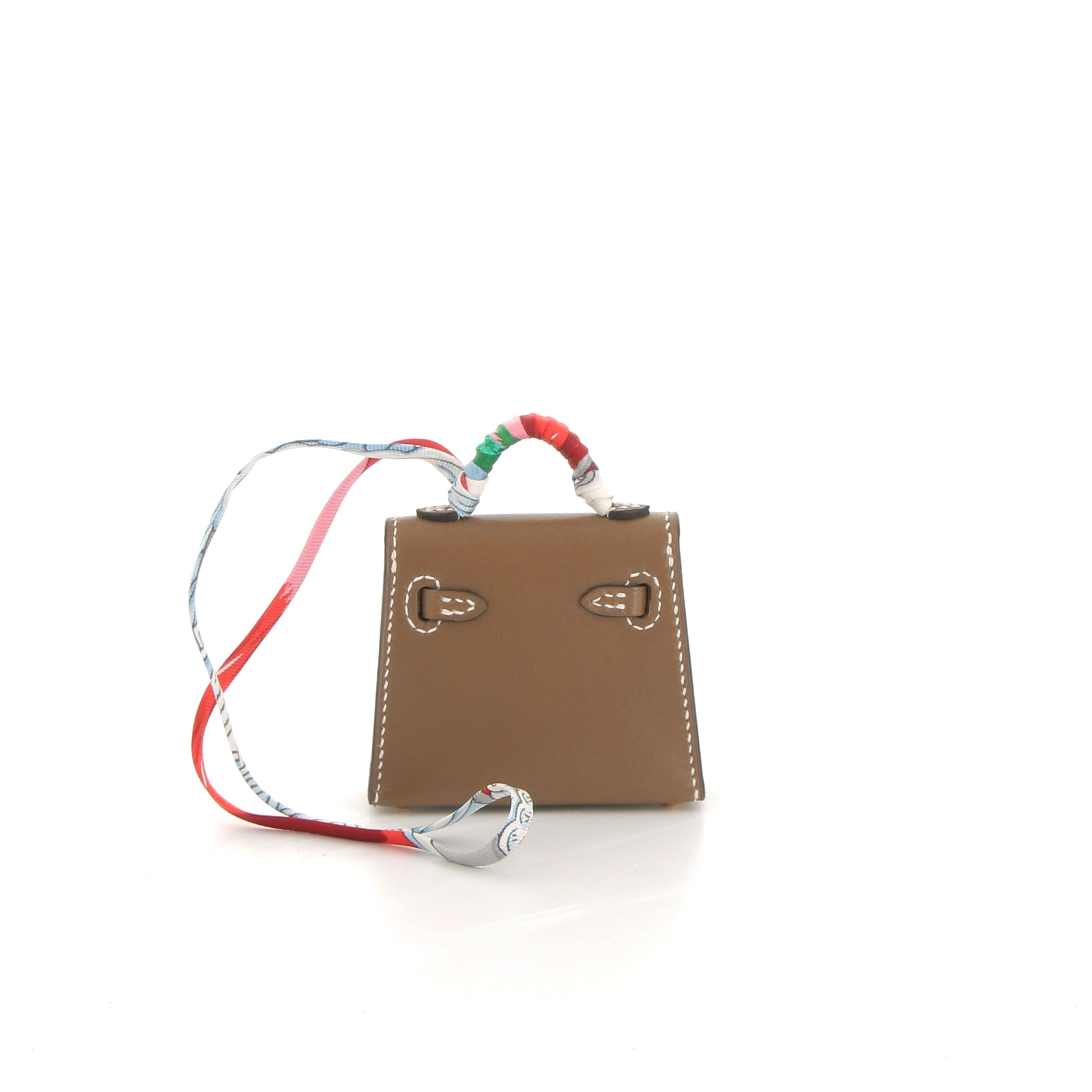 HERMÈS Charms Kelly Twilly Étoupe