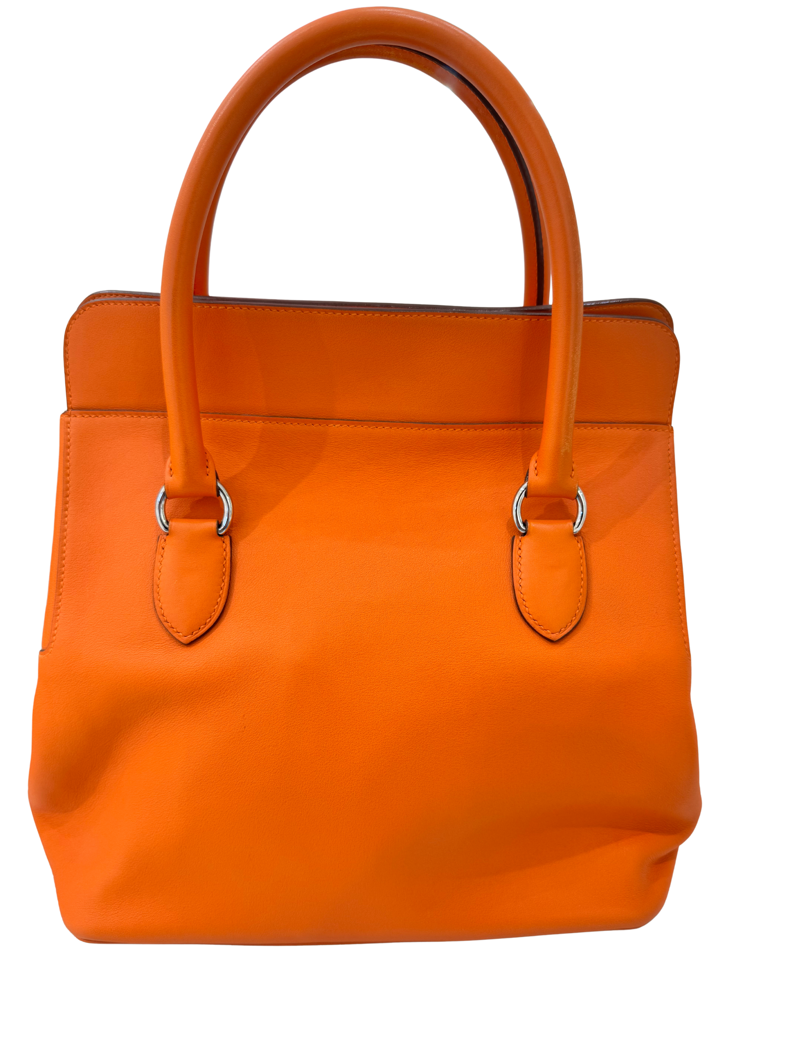 HERMES Toolbox 26 Orange Swift Palladium Hardware