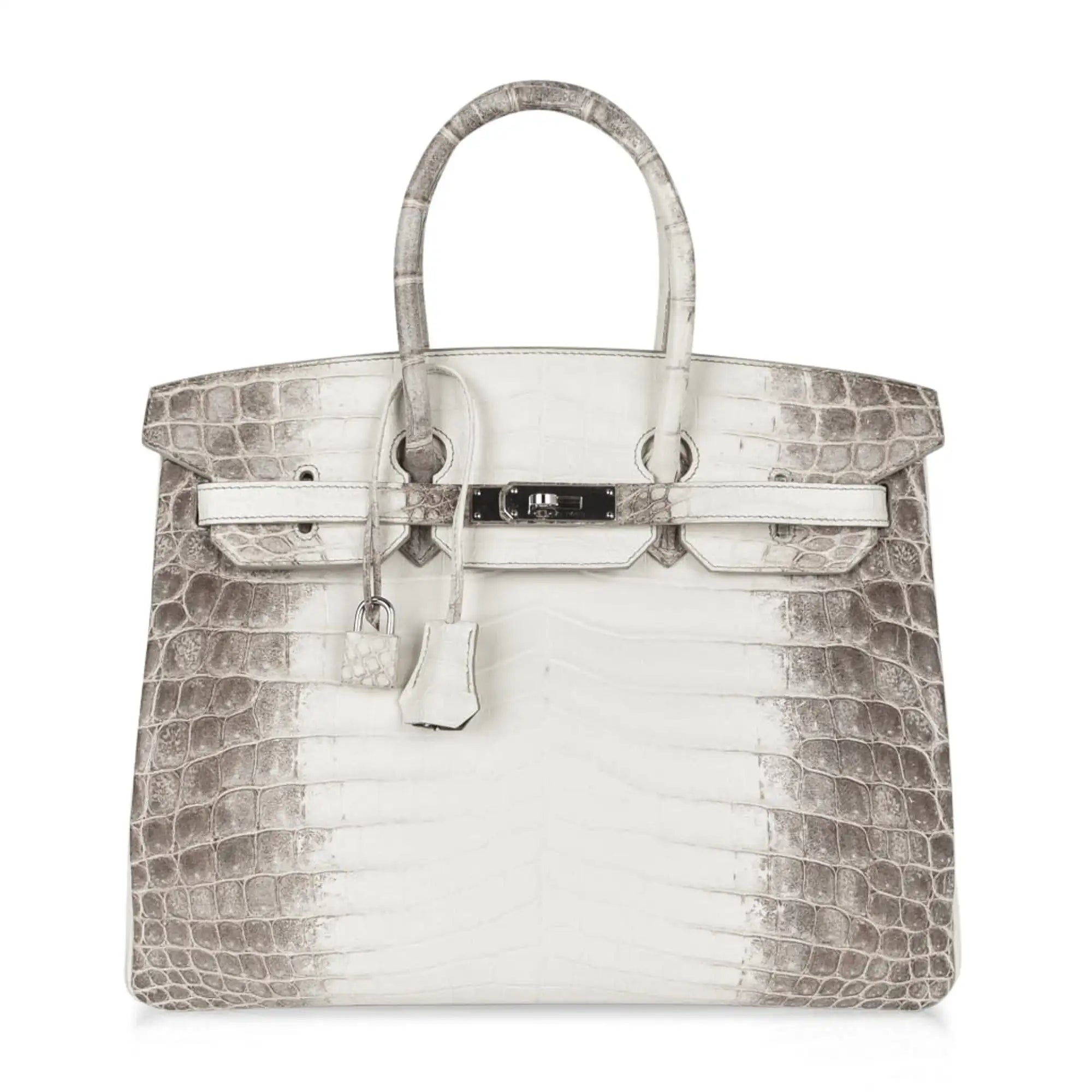 HERMES Birkin 35 Himalaya Crocodile Niloticus Palladium Hardware