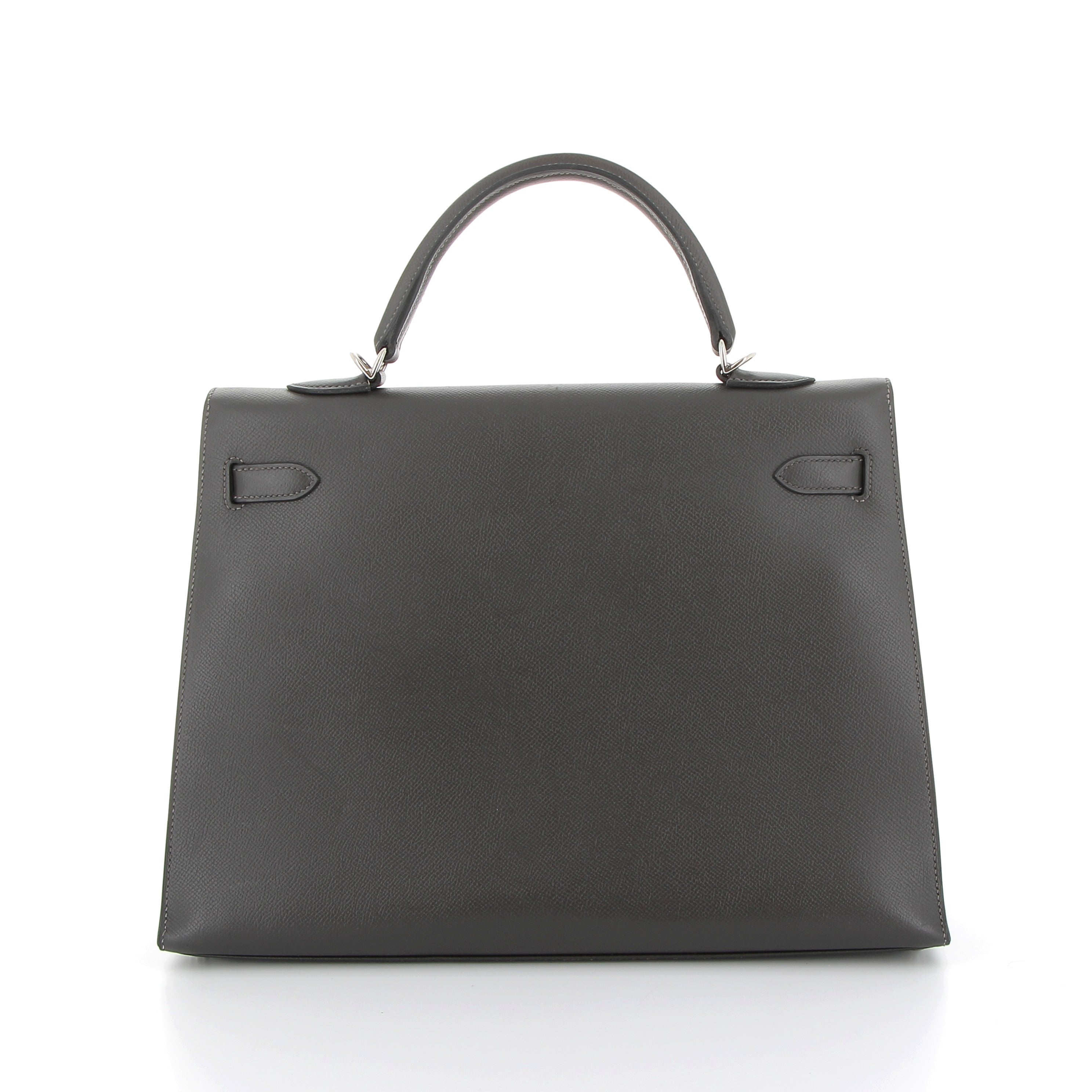 HERMÈS Kelly 35 Ardoise Epsom Leather Palladium Hardware