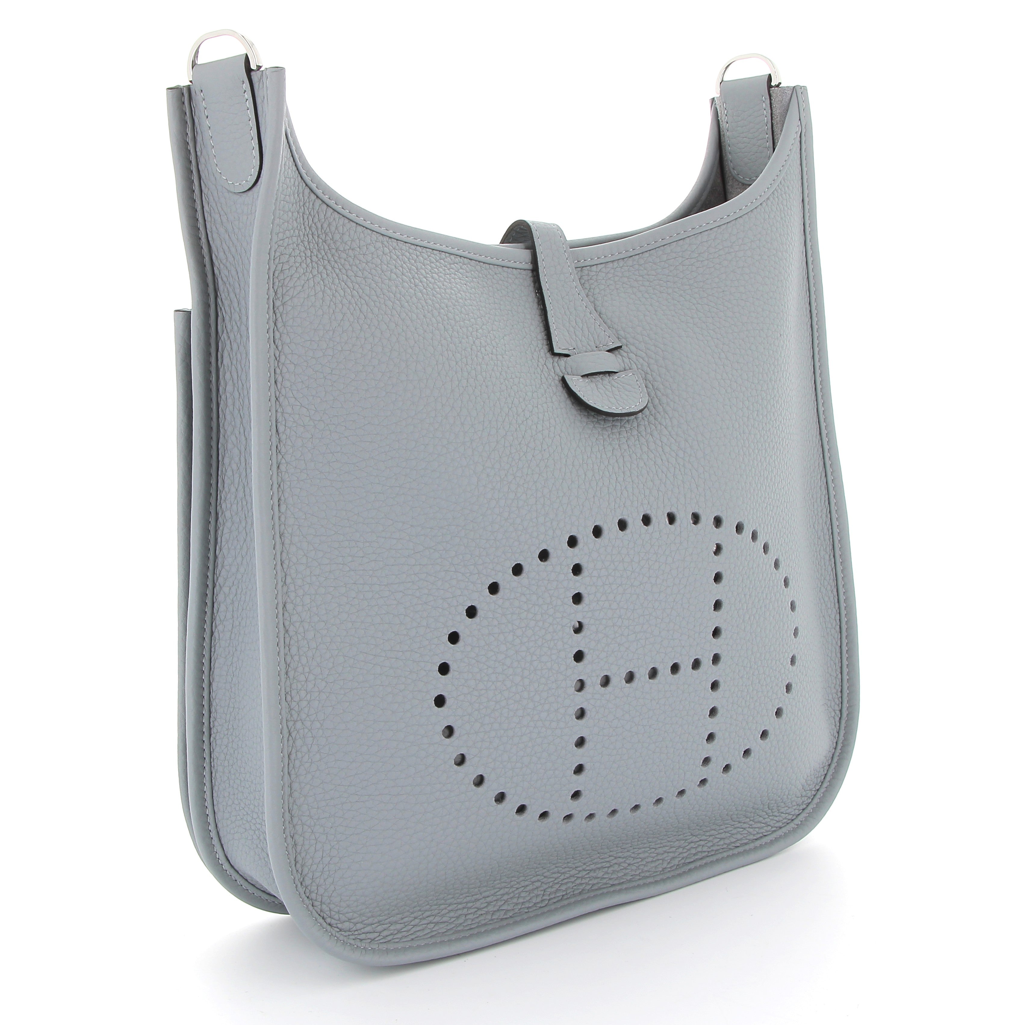 HERMES Evelyne 29 Gris Pantin Taurillon Clemence leather Palladium hardware