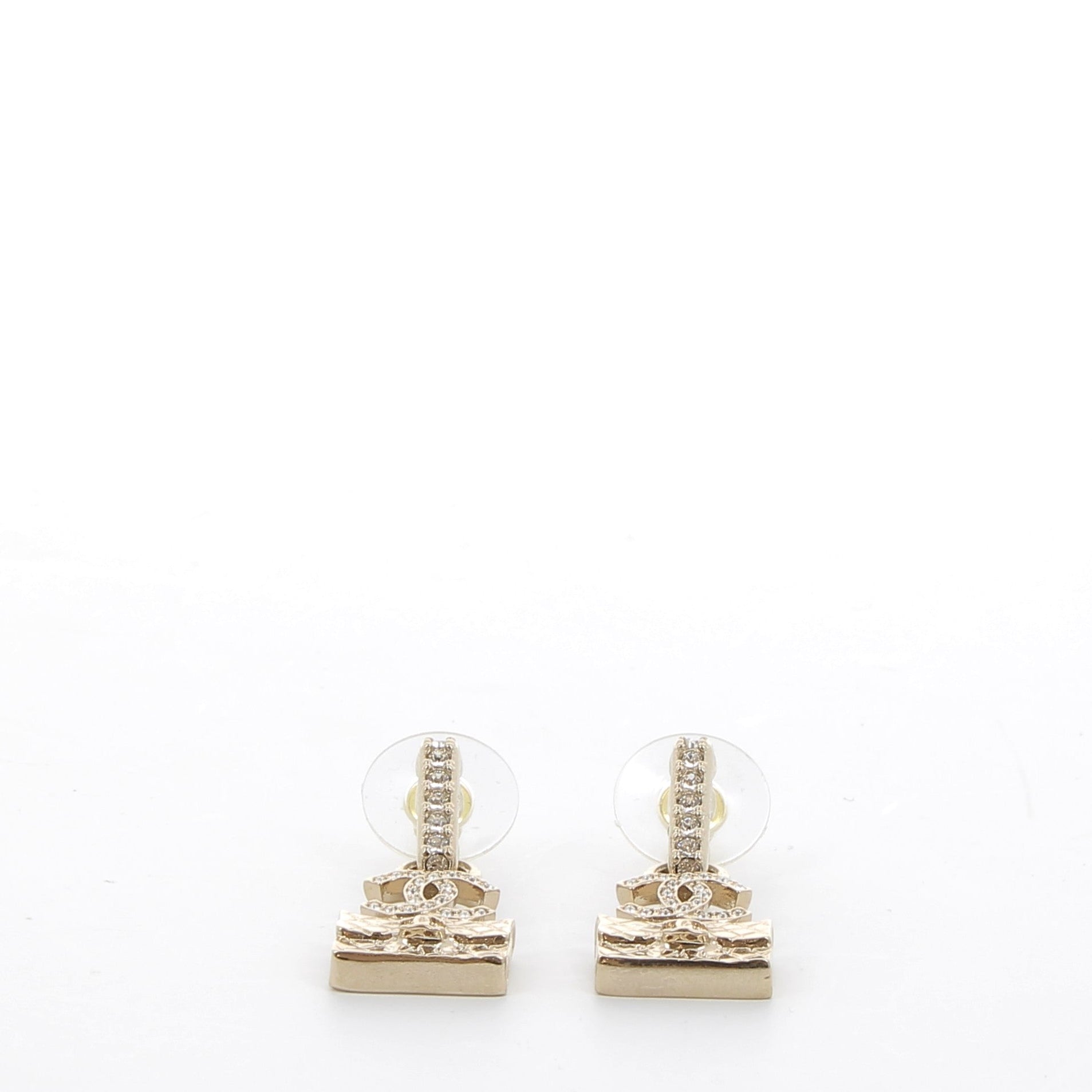 CHANEL Timeless Gold-Plated Earrings