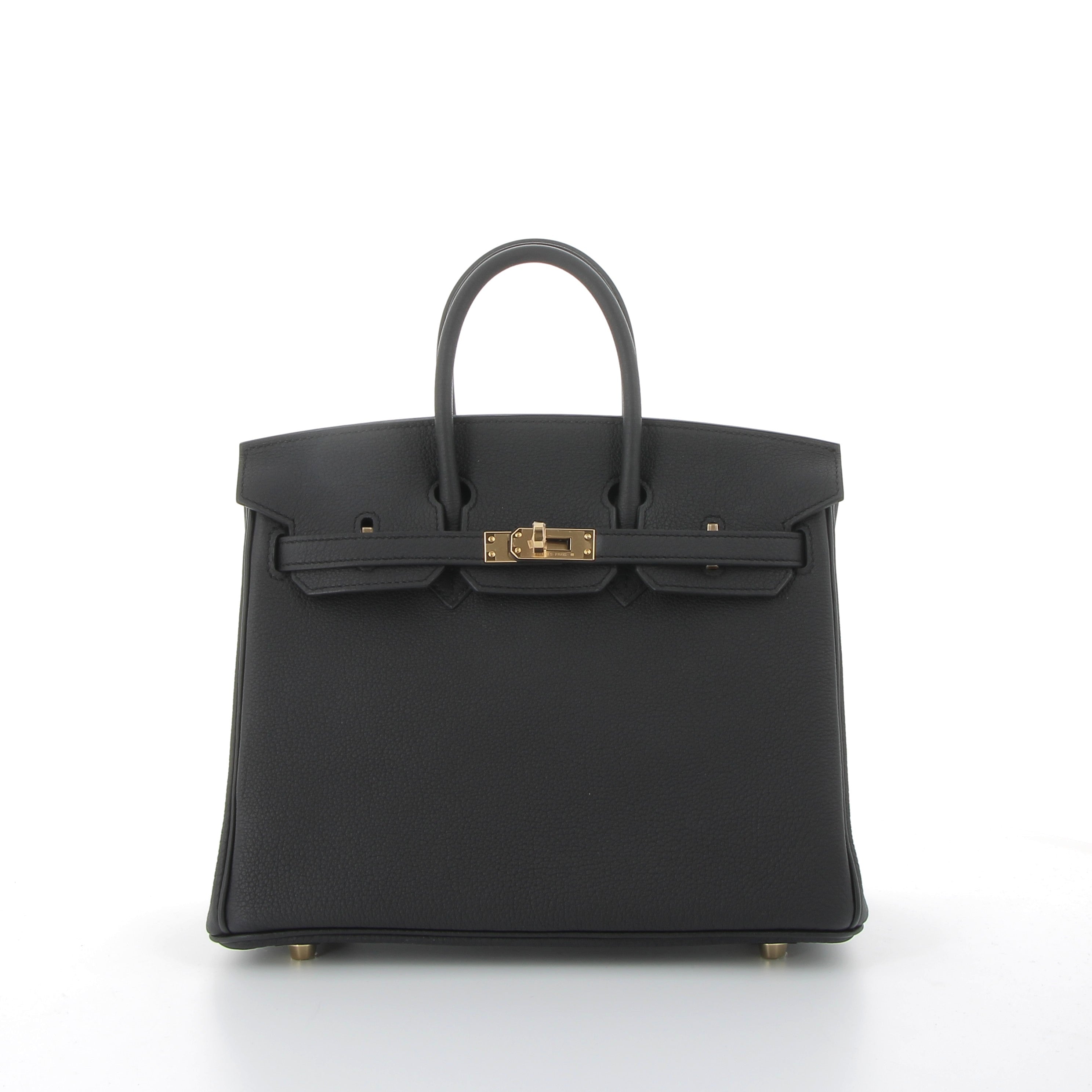 Hermès Birkin 25cm in Black Togo Leather with Gold Hardware