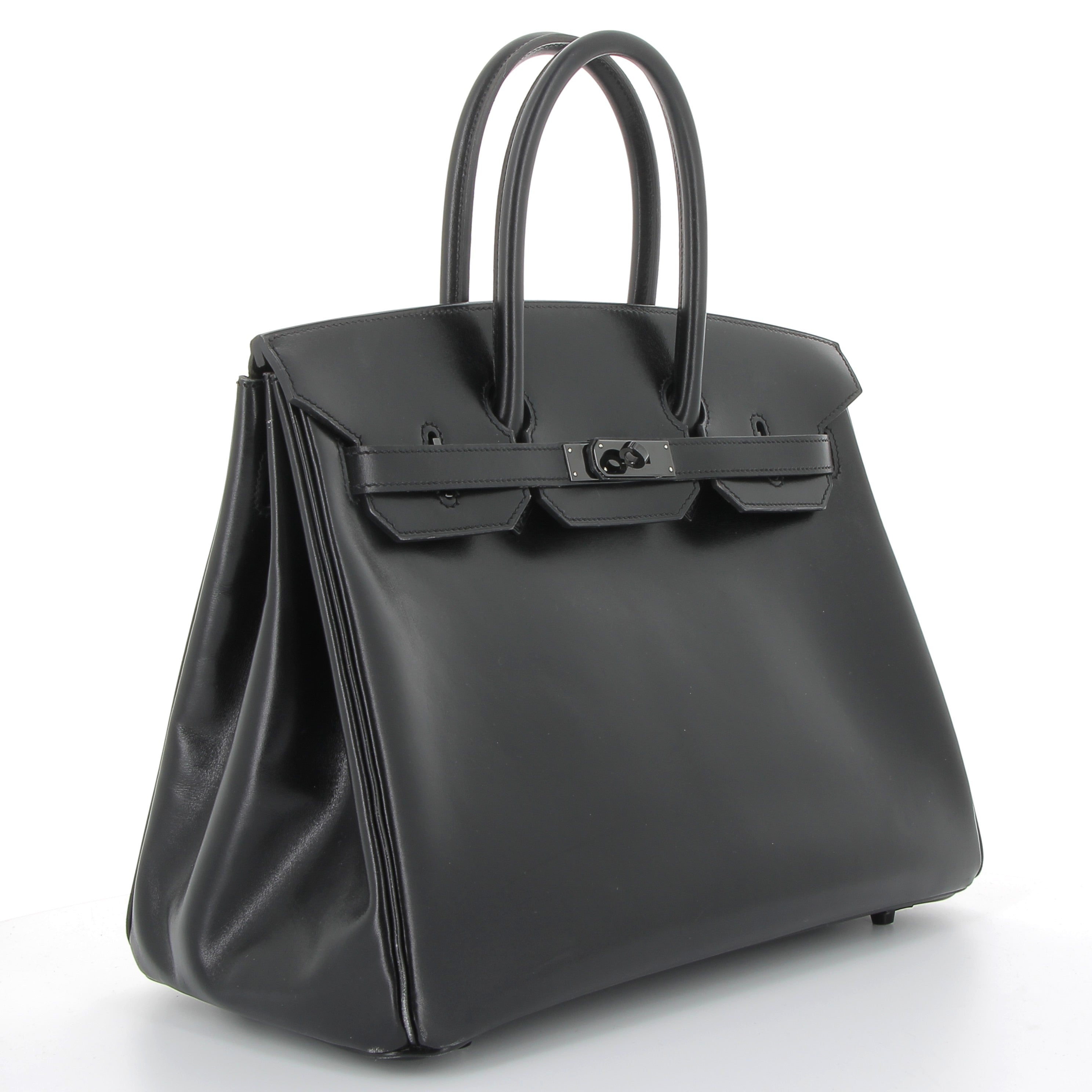Hermès Birkin 30cm in So Black Box Leather with Black Hardware