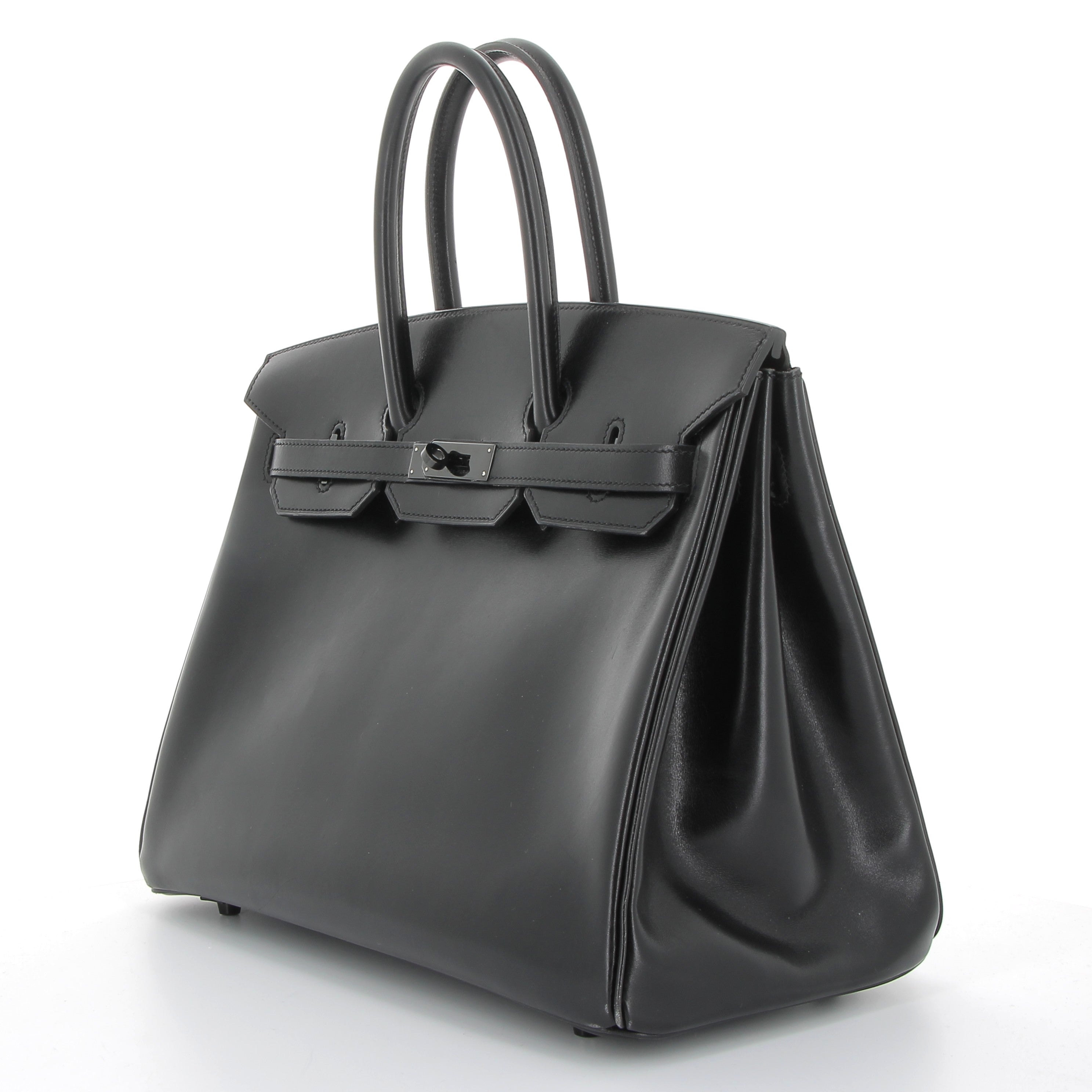 Hermès Birkin 30cm So Black Box Leather with Black Hardware