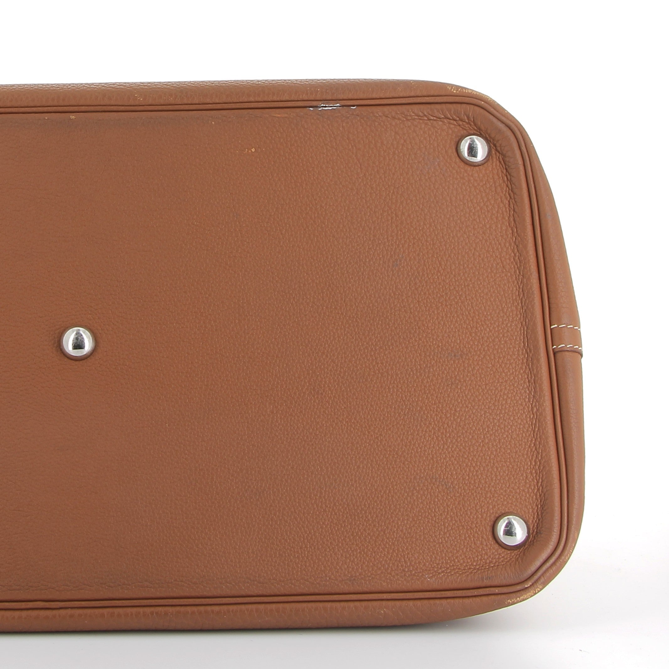 Hermès Bolide 45cm Shark Gold Togo with Palladium Hardware