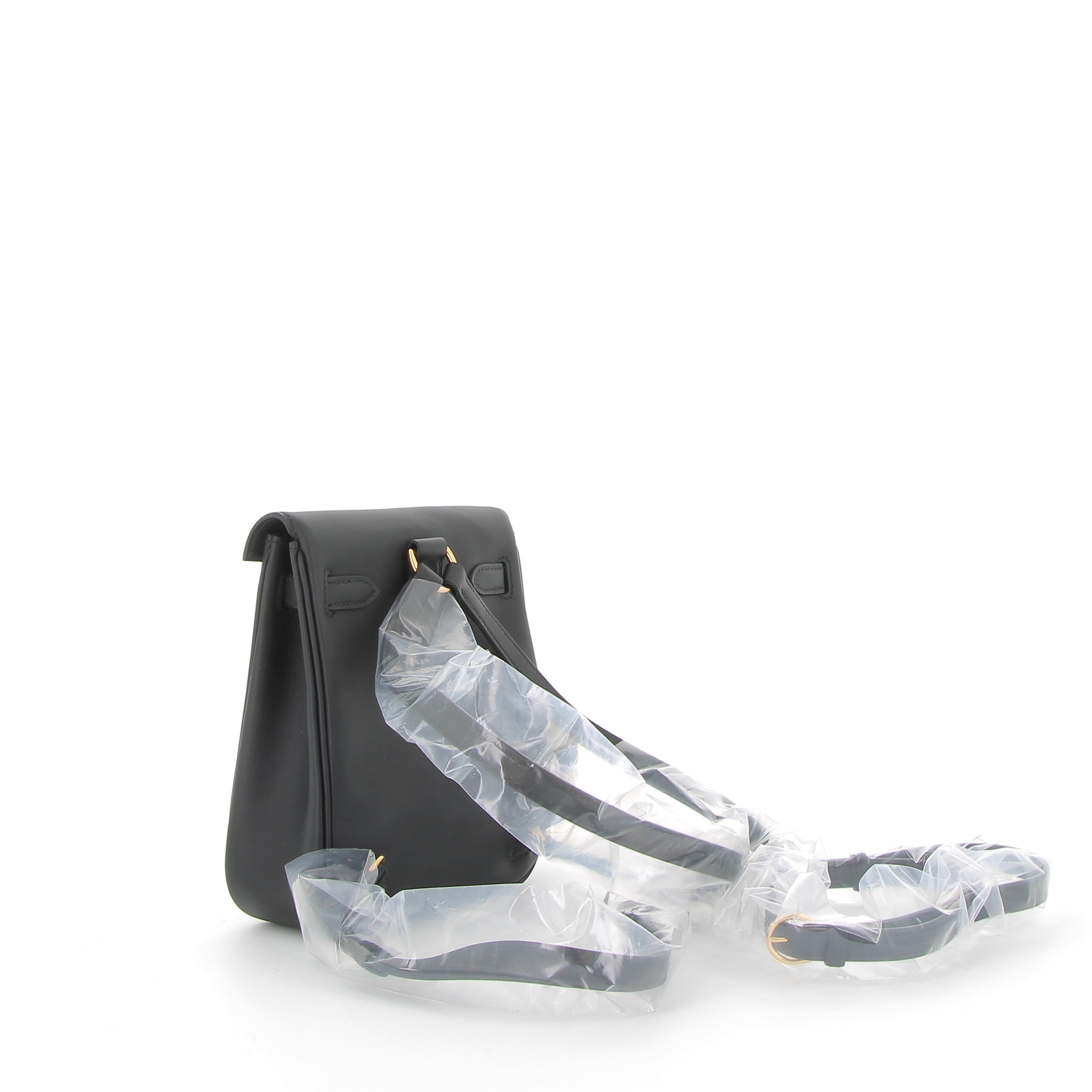 Hermès Mini Jump Bag in Black Swift Leather with Gold Hardware