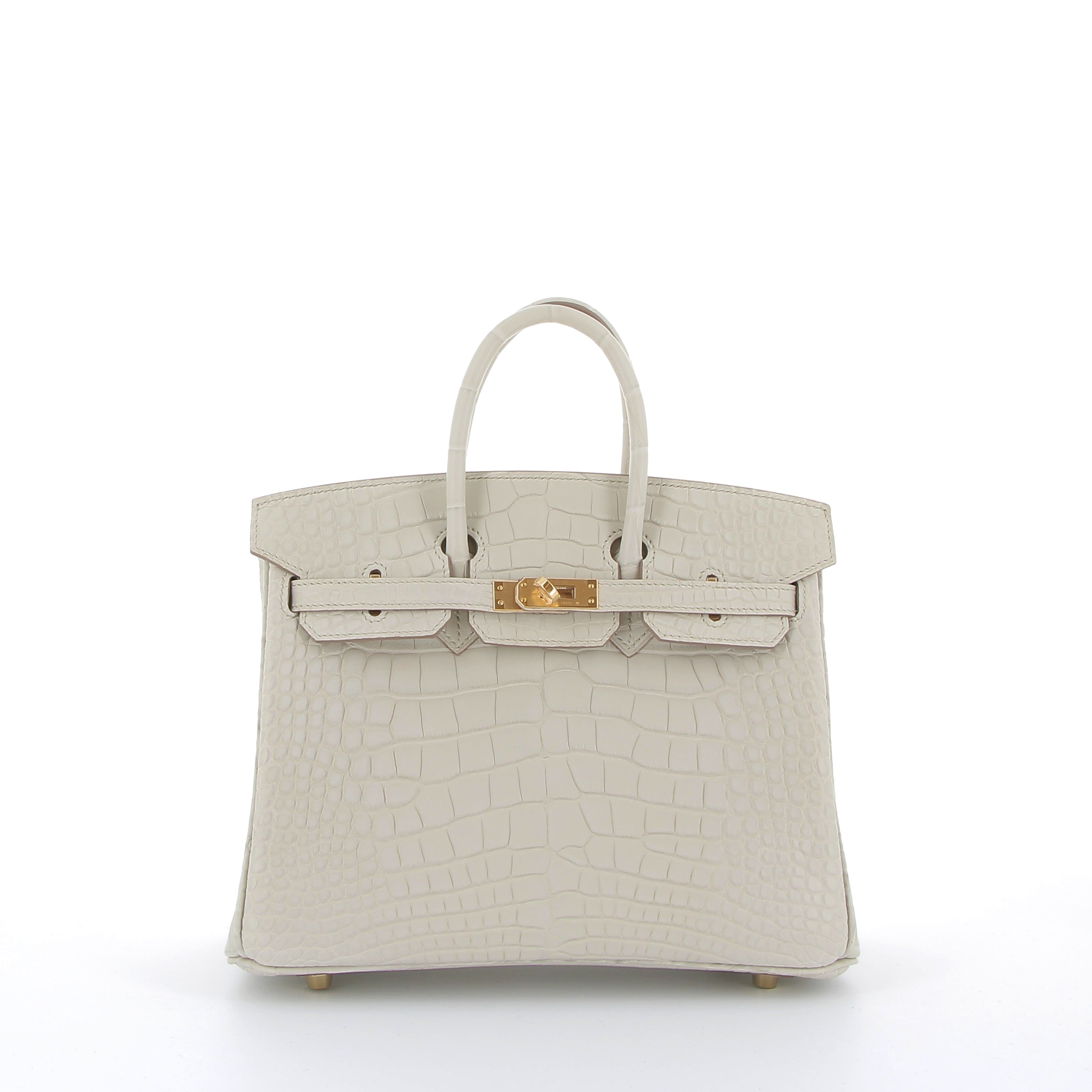 Hermès Birkin 25cm in Beton Crocodile