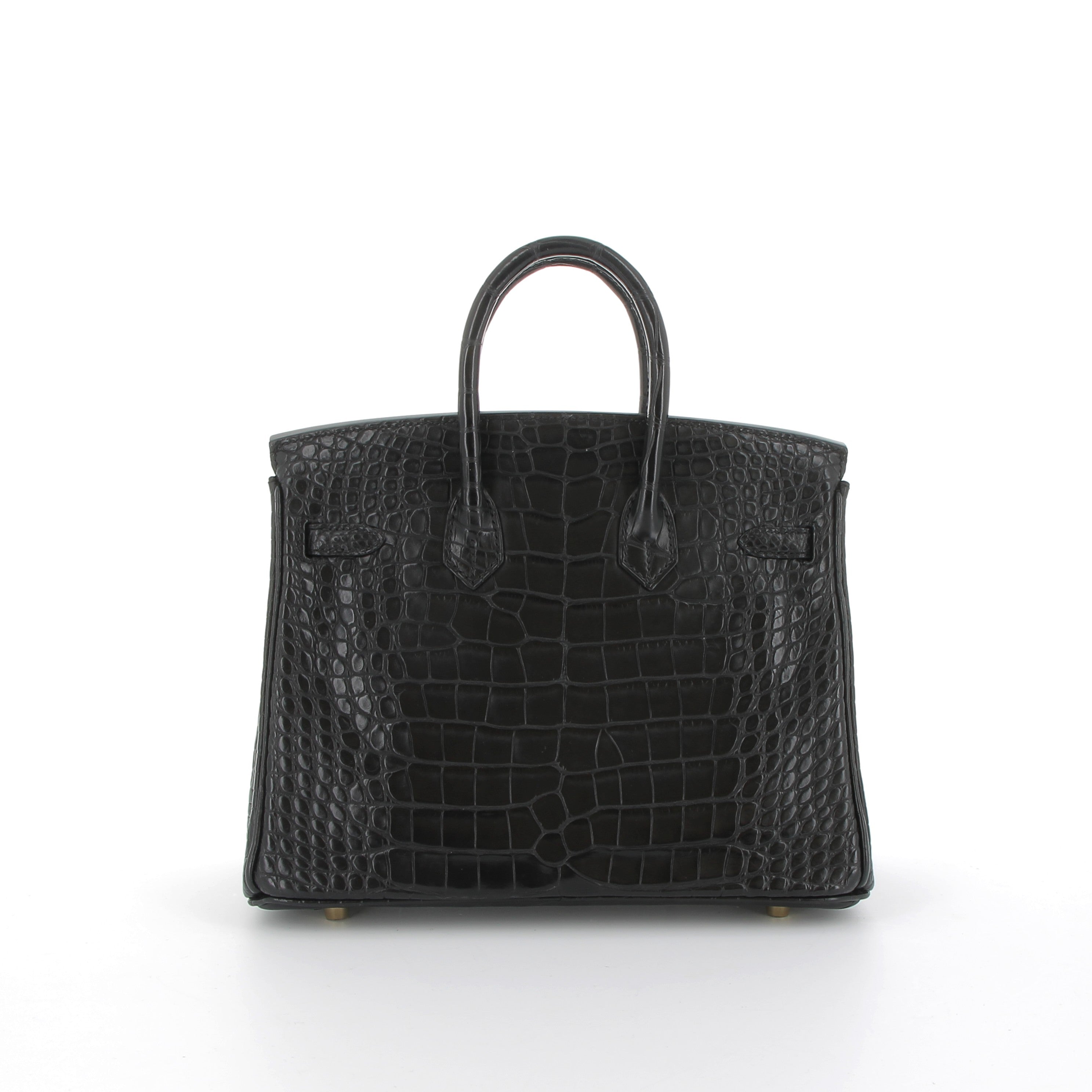 Hermès Birkin 25cm Noir Crocodile with Gold Hardware
