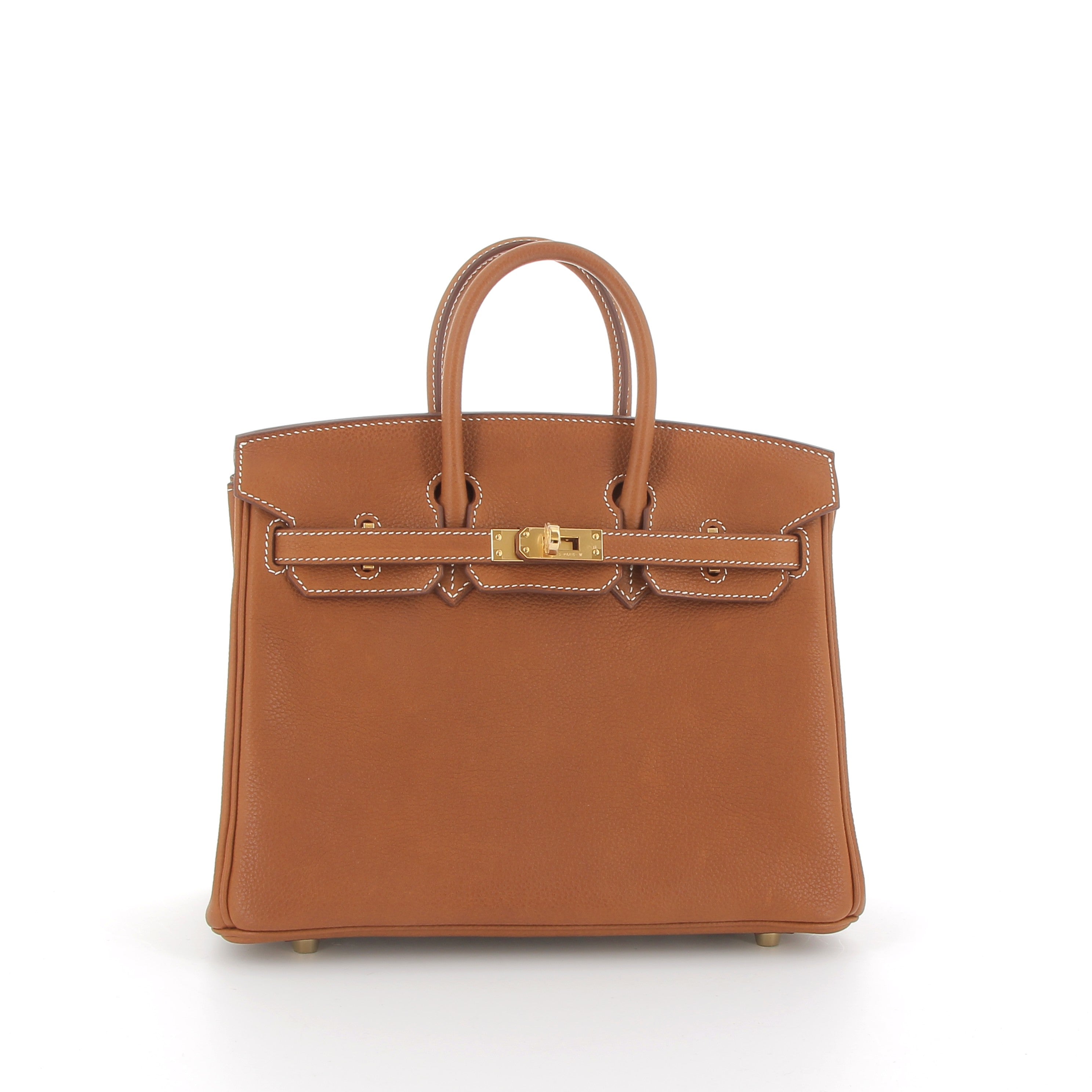 Hermès Birkin 25 Fauve Barenia with Gold Hardware