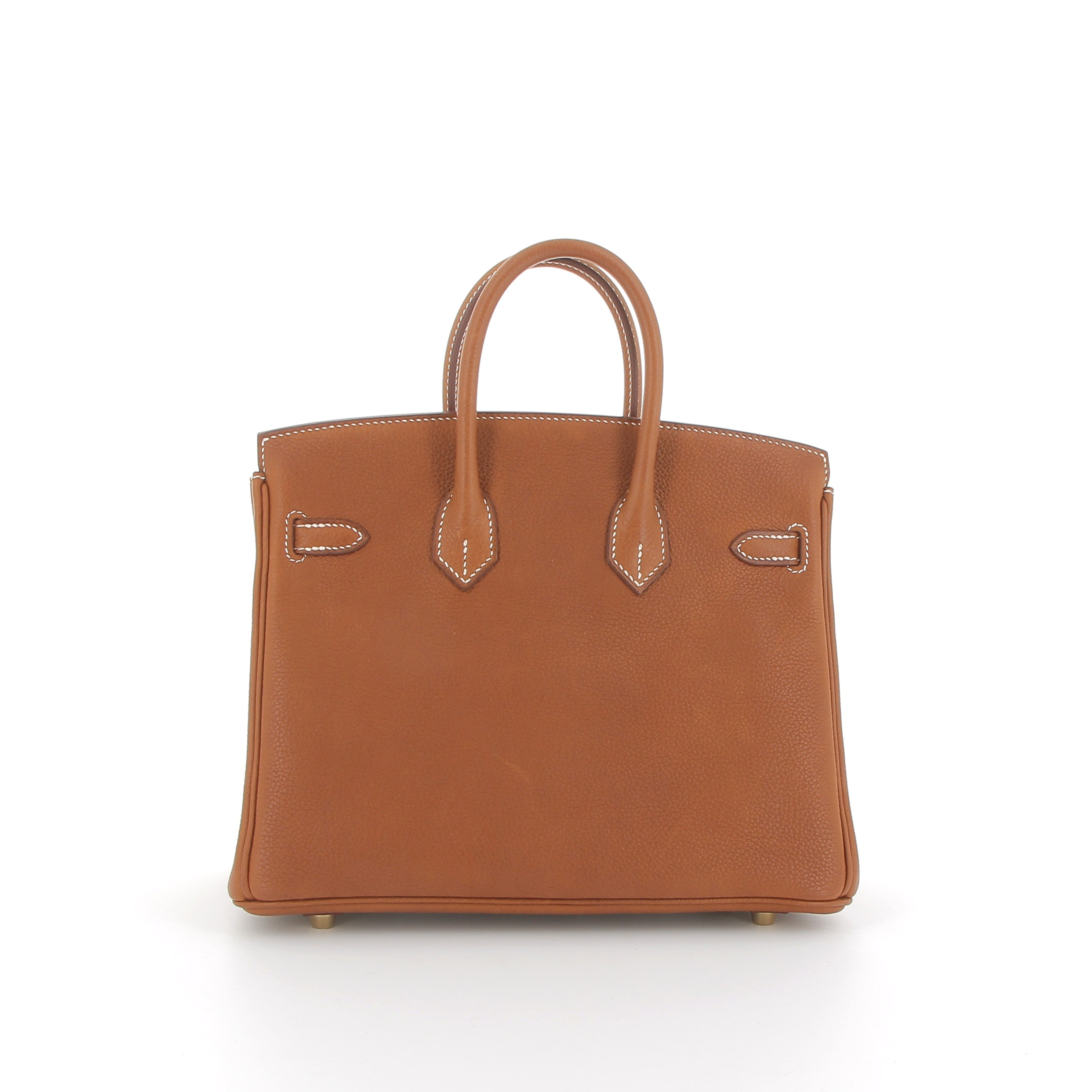 HERMÈS Birkin 25 Gold Faubourg Barenia Yellow Gold hardware
