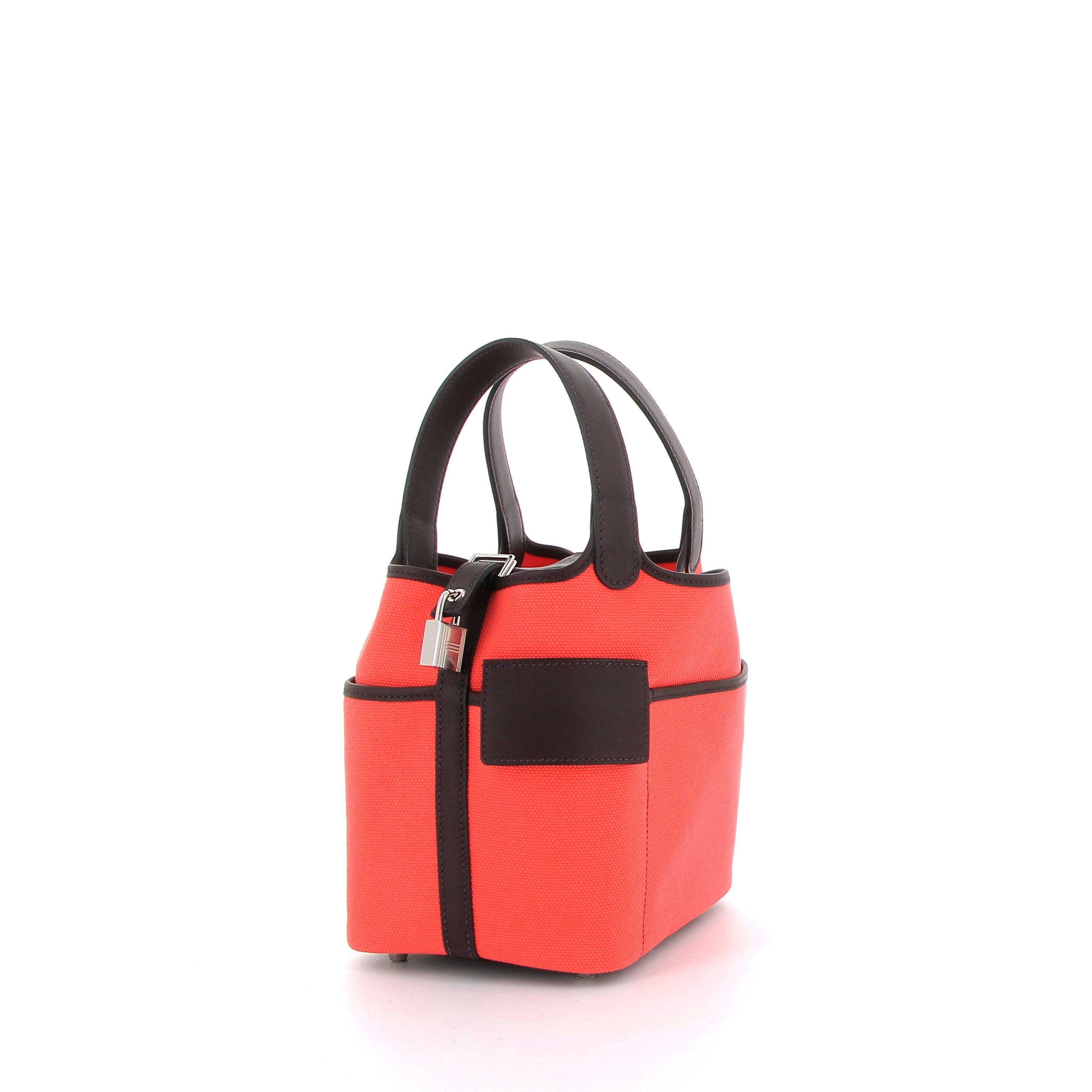 Hermès Picotin 18cm in Orange & Marron Cargo with Palladium Hardware