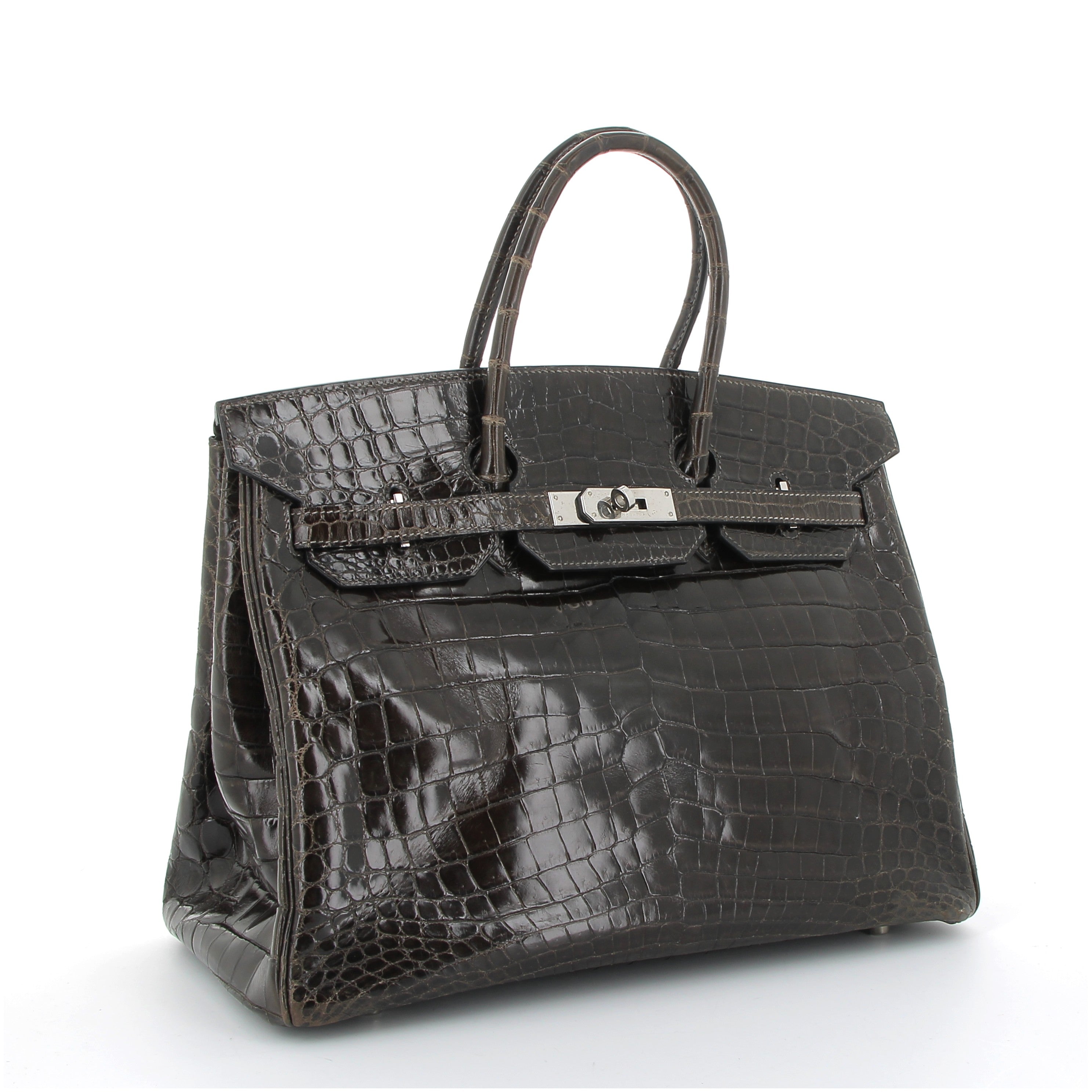 Hermès Birkin 35cm in Gris Elephant Crocodile Niloticus with Palladium Hardware