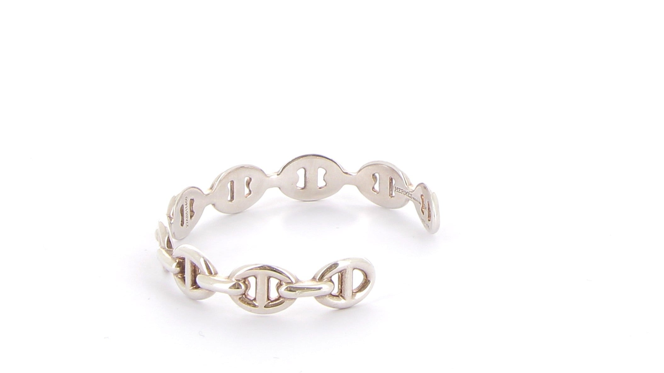 HERMÈS Bracelet Chaîne d'Ancre Enchaînée Palladium hardware