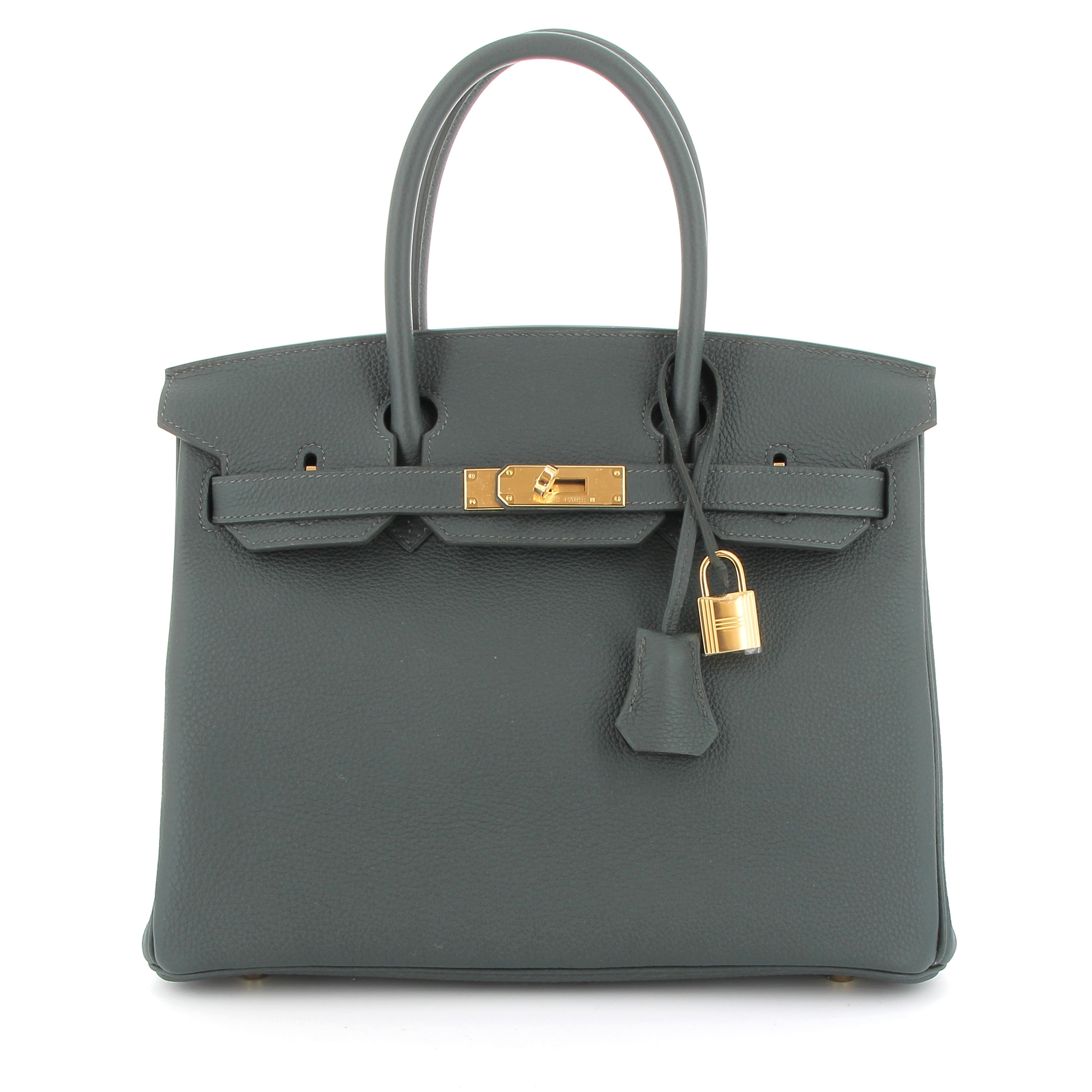 Hermès Birkin 30cm Vert Mangrove Togo Leather with Gold Hardware