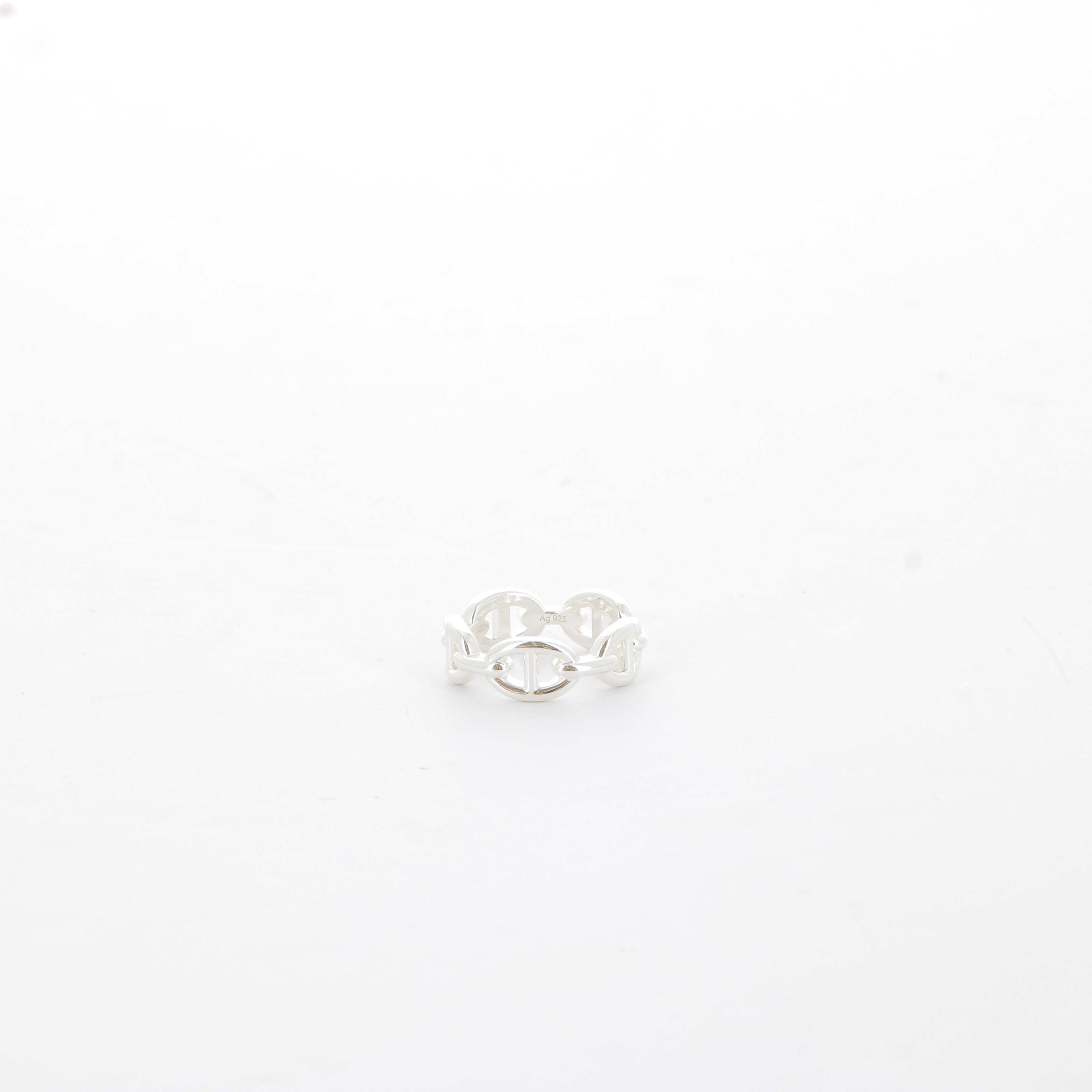 HERMES Bague Chaîne d'Ancre Enchaînée, Petit Modèle