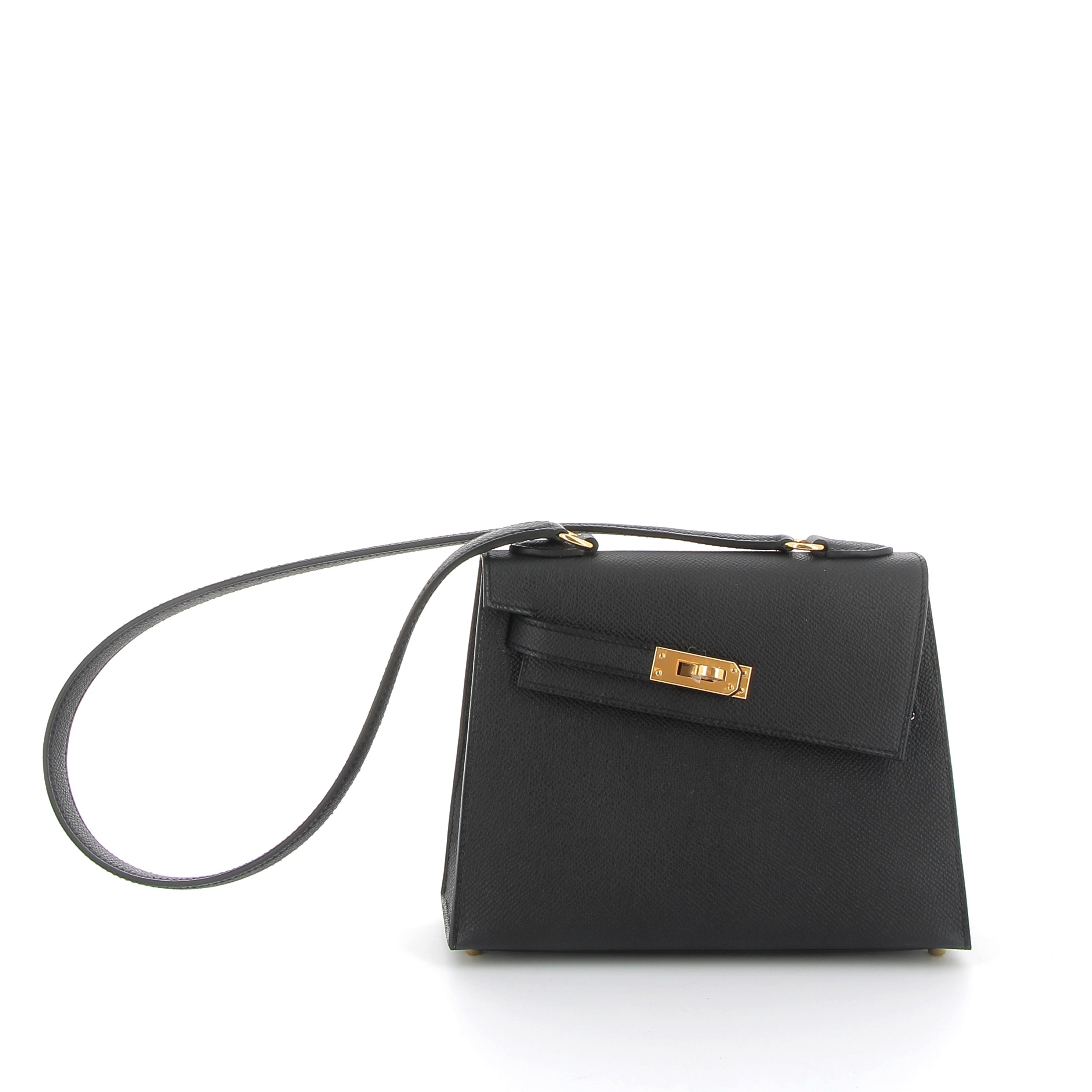 Hermès Kelly Desordre Noir Epsom Leather with Gold Hardware