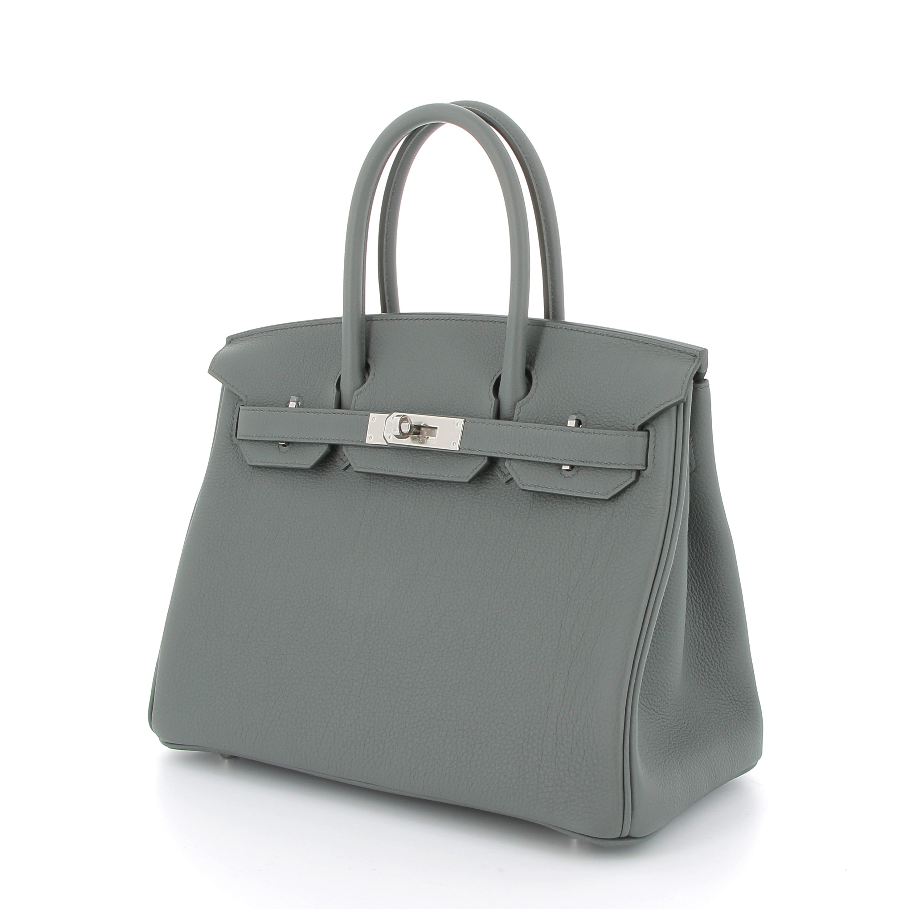 HERMES Birkin 30 Vert Amande Palladium hardware
