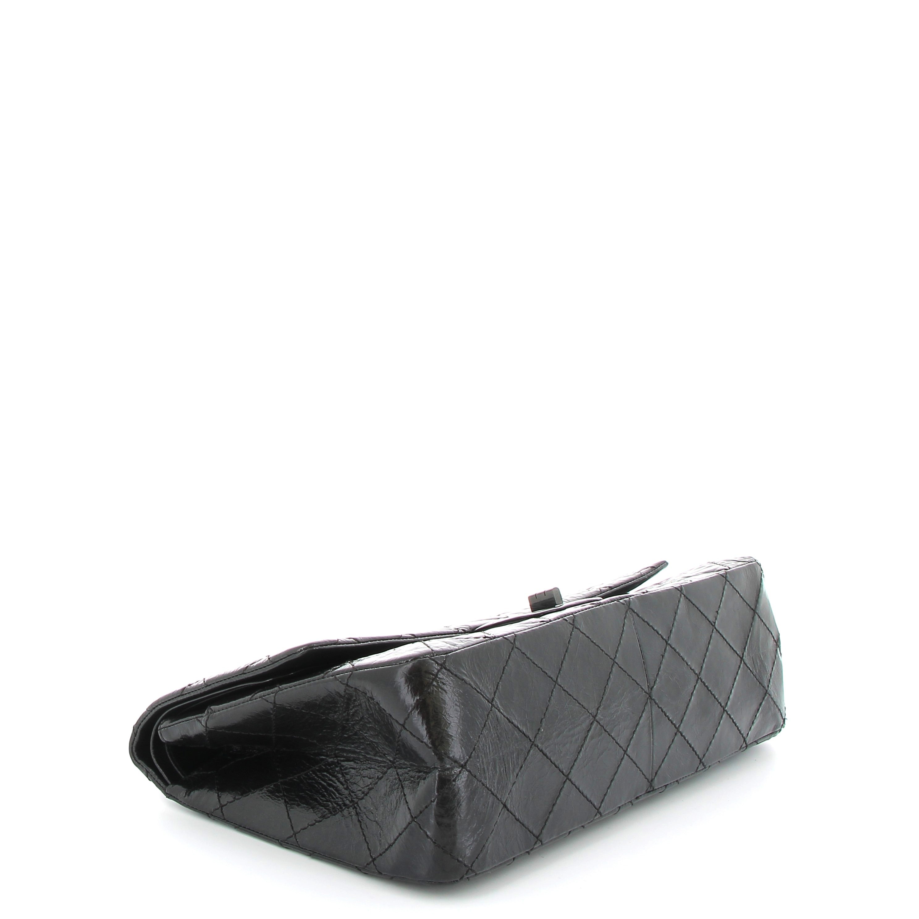 CHANEL 2.55 Black Black hardware