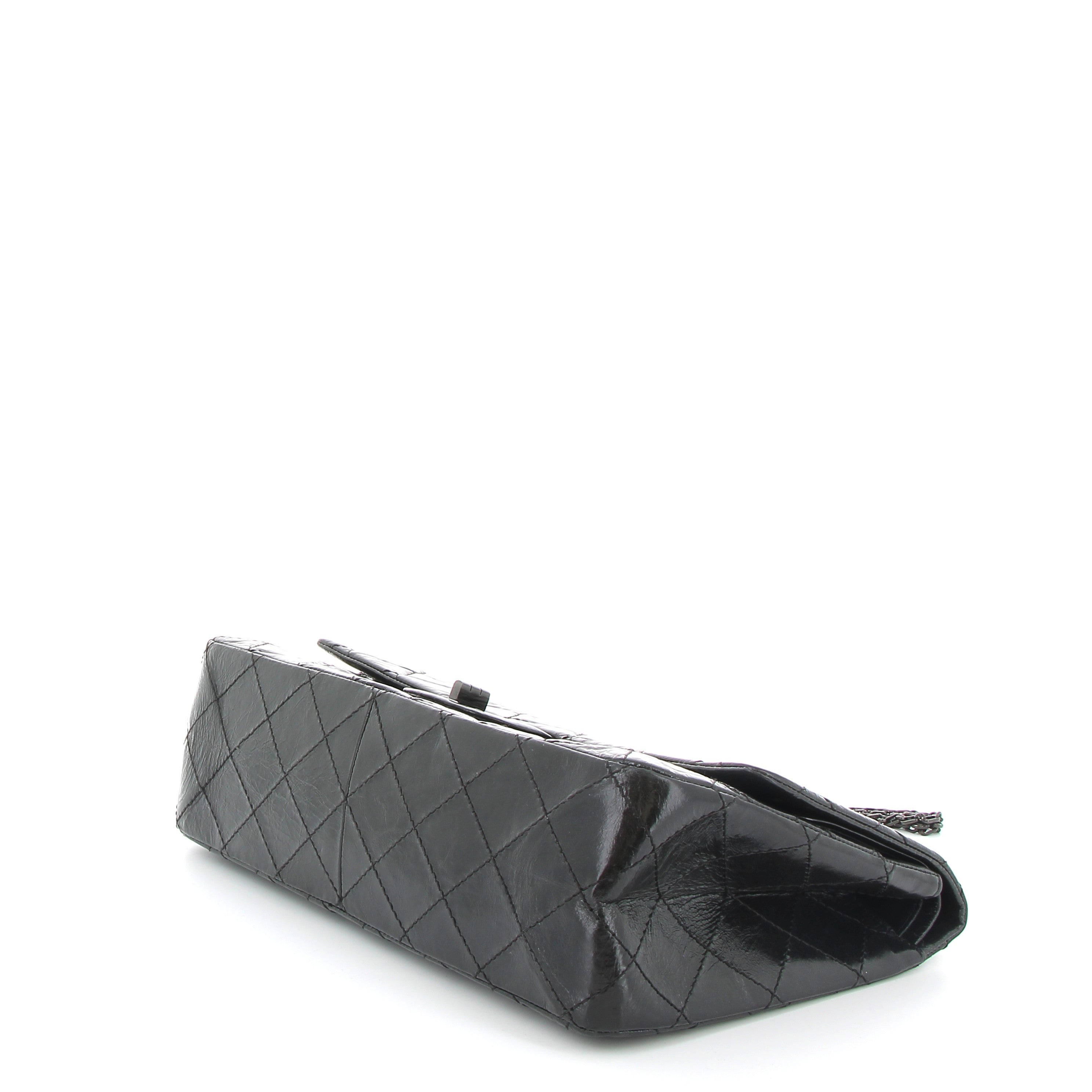 CHANEL 2.55 Black Black hardware