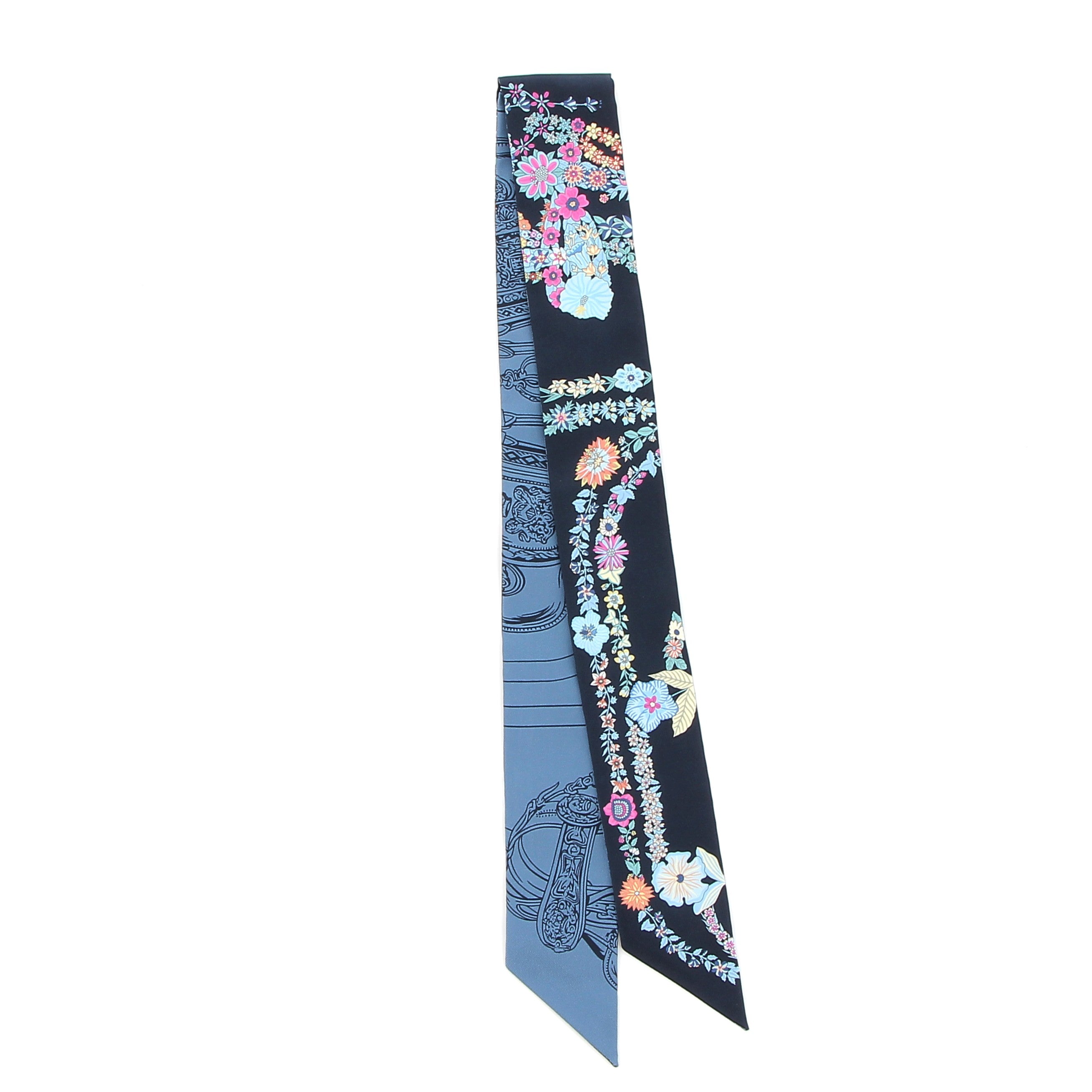 Hermès Silk Twilly in Brides De Gala in Flowers