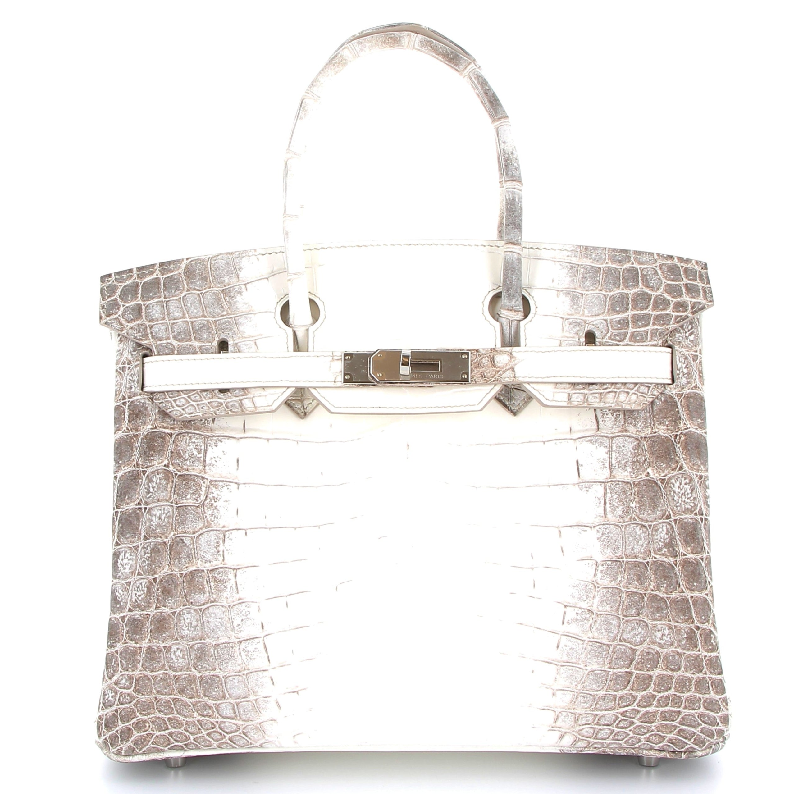 HERMES Birkin 30 Himalaya Crocodile Niloticus Palladium hardware