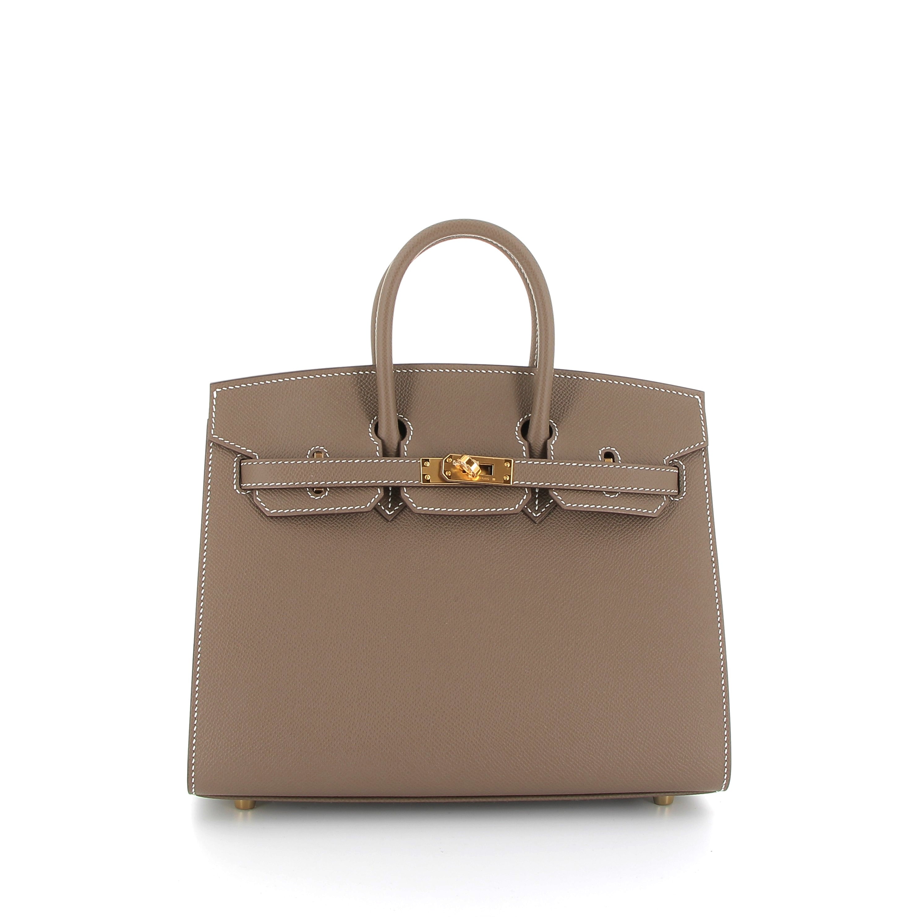 Hermès Birkin 25cm Etoupe Epsom Leather with Gold Hardware