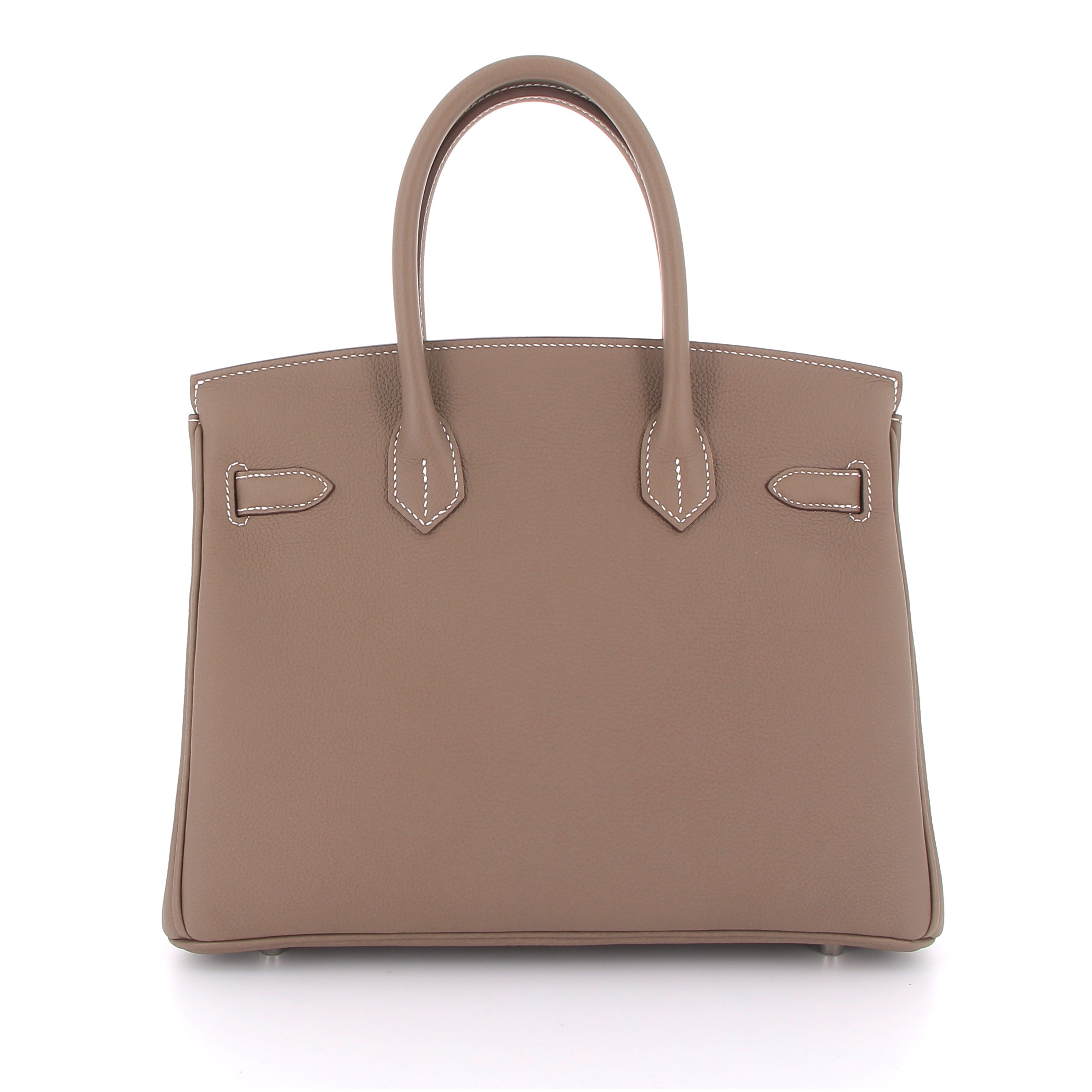 HERMES Birkin 30 Etoupe Togo Leather Palladium Hardware