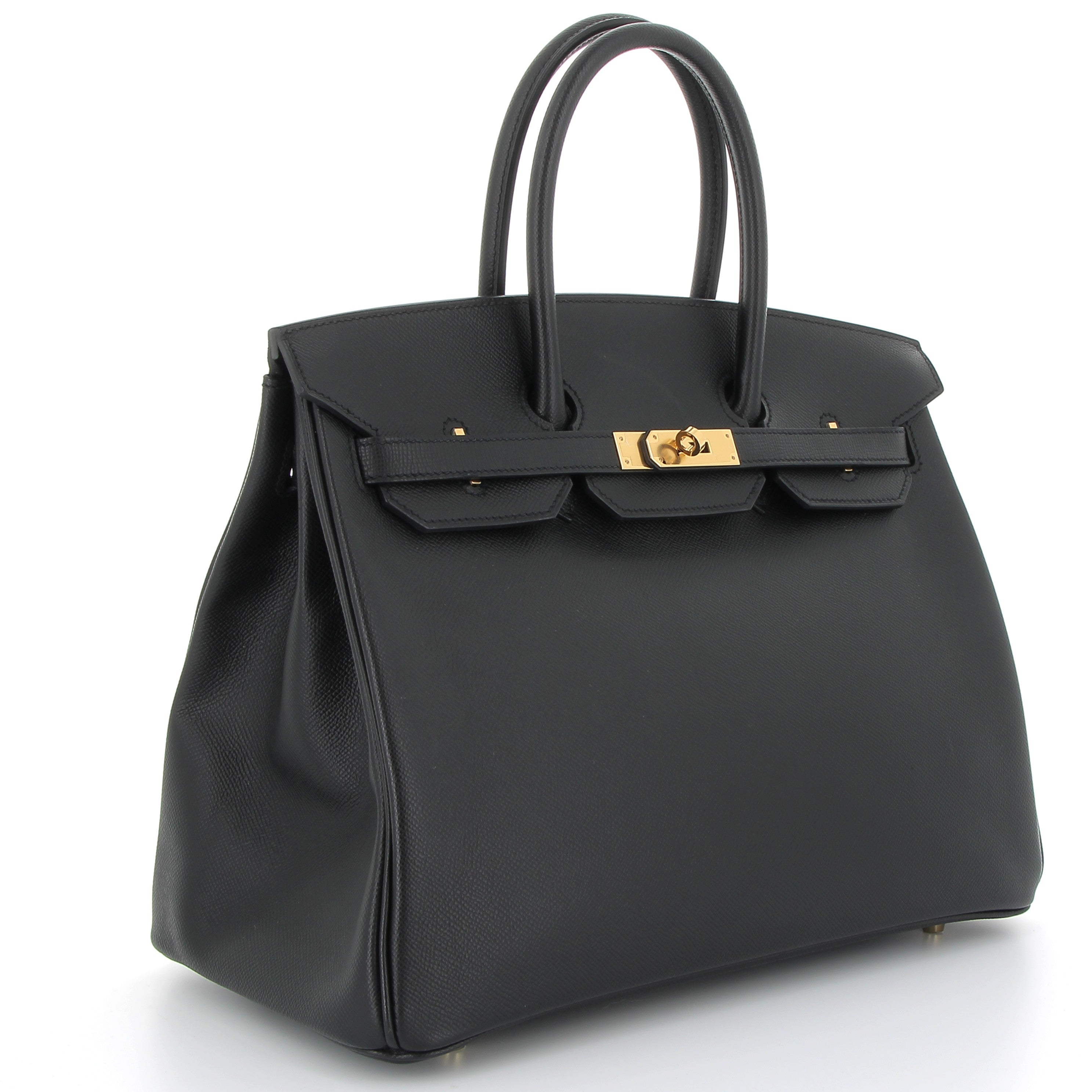 HERMES Birkin 35 Noir Epsom Gold hardware (GHW)