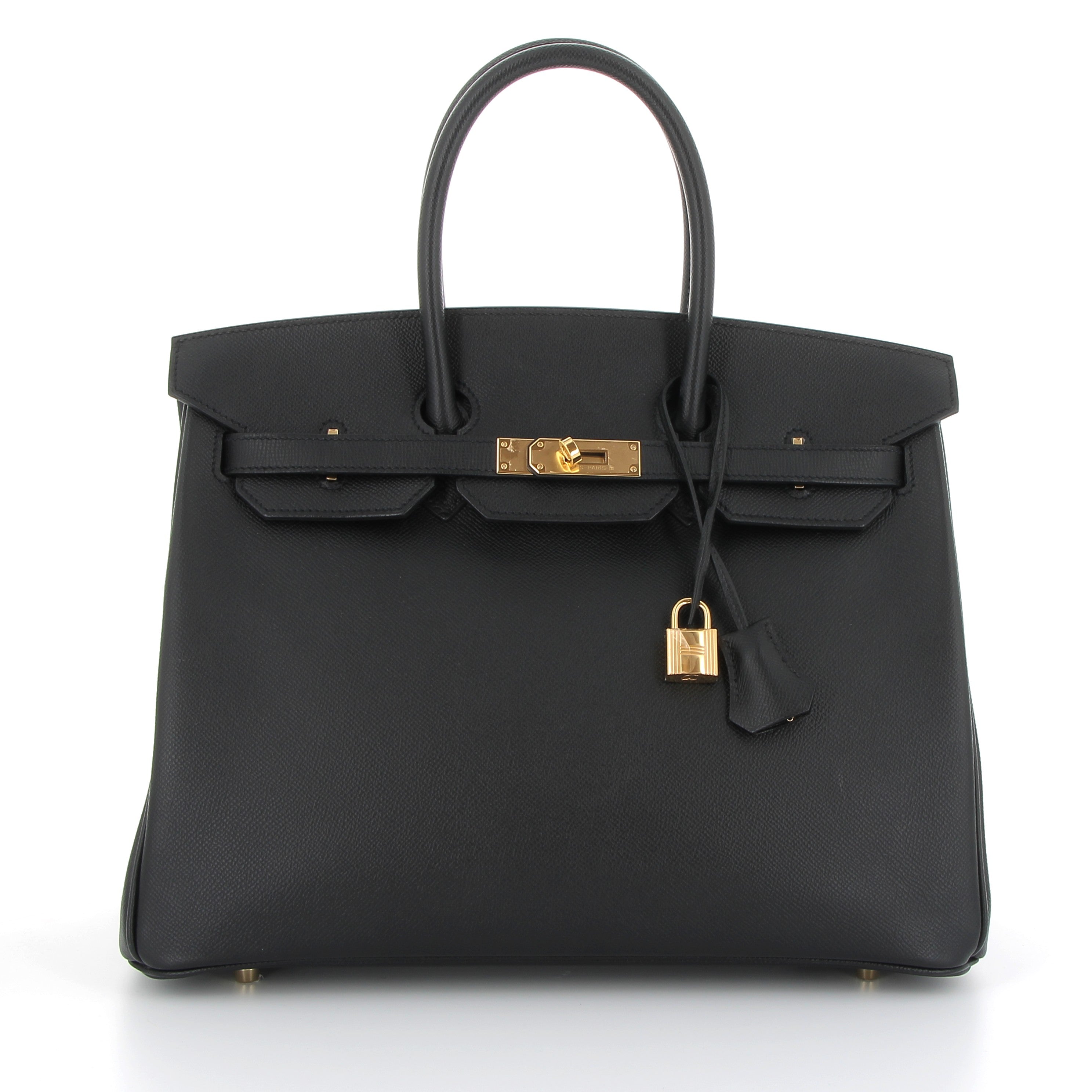 HERMES Birkin 35 Noir Epsom Gold hardware (GHW)