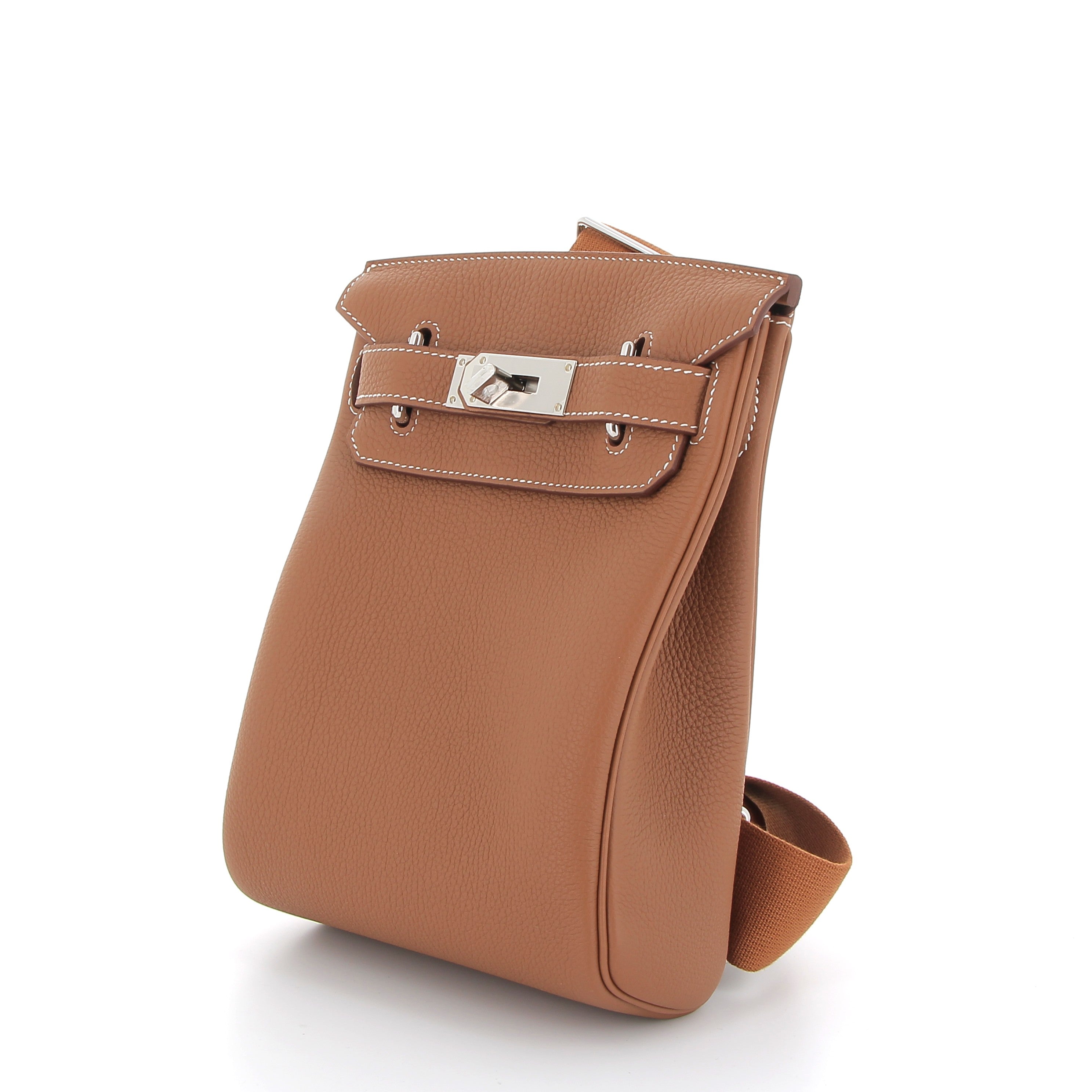 HERMES Hac a Dos Gold Togo leather Palladium hardware