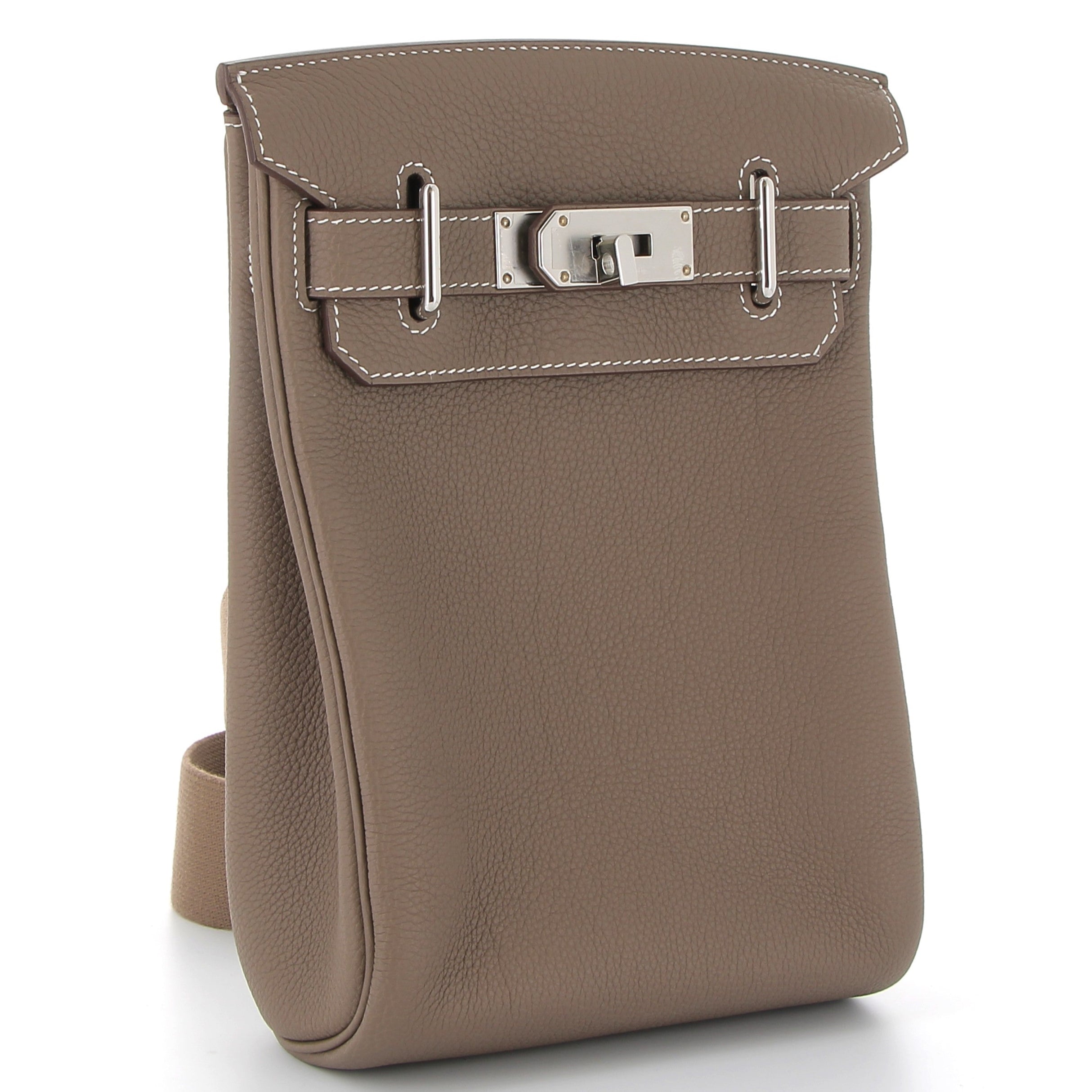 HERMES Hac à Dos Étoupe Togo leather Palladium hardware