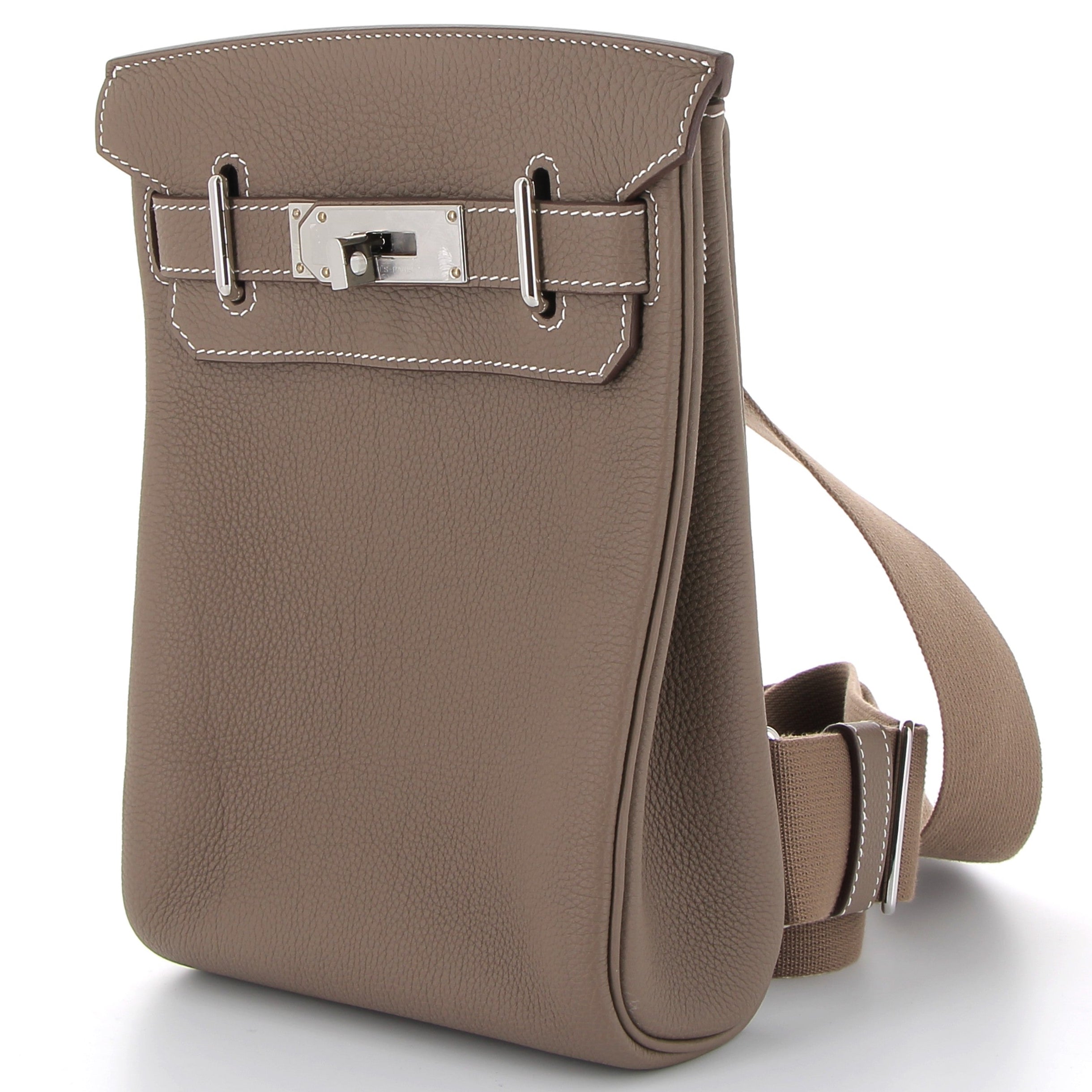 HERMES Hac à Dos Étoupe Togo leather Palladium hardware