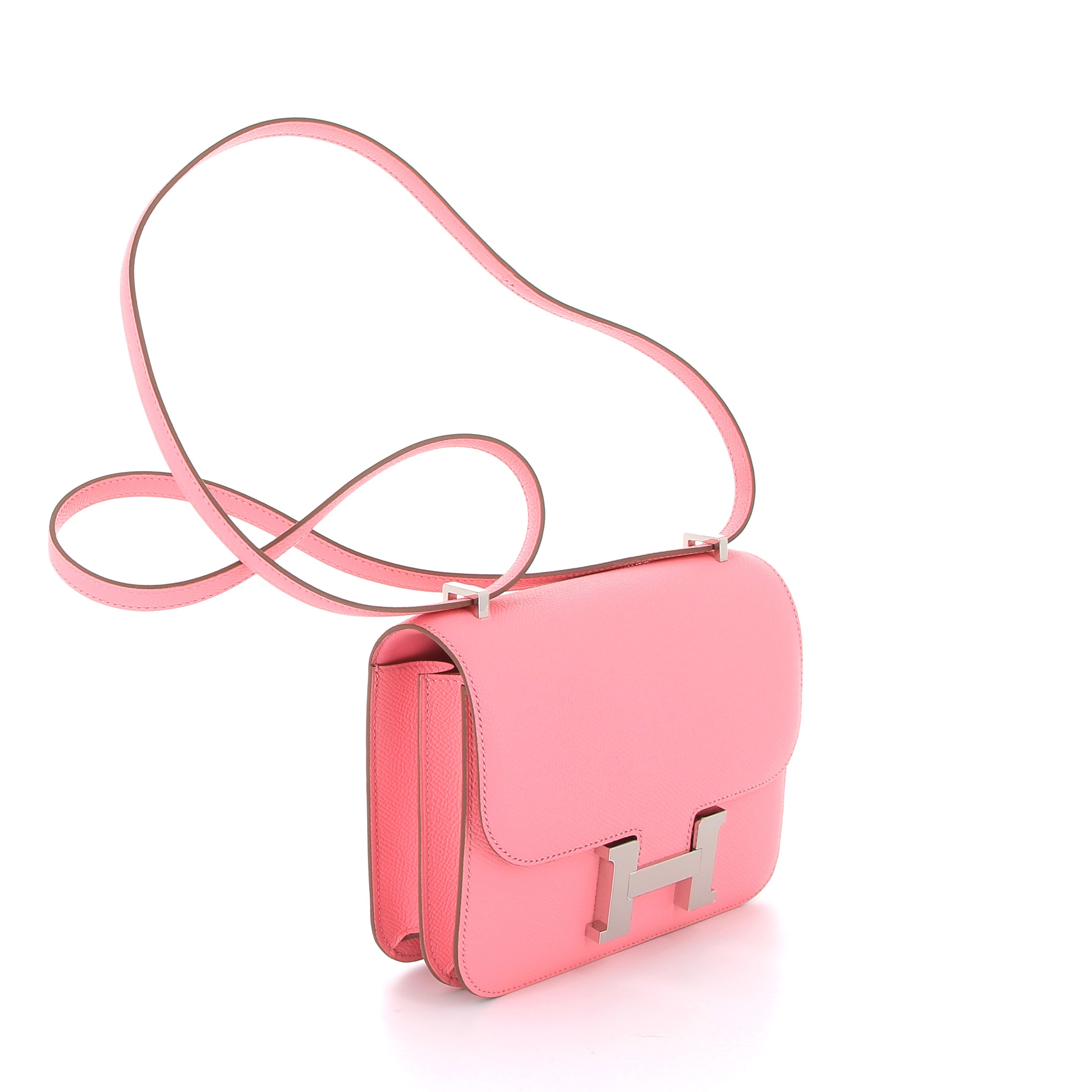 HERMÈS Constance 18 Epsom leather Rose Confetti Palladium hardware
