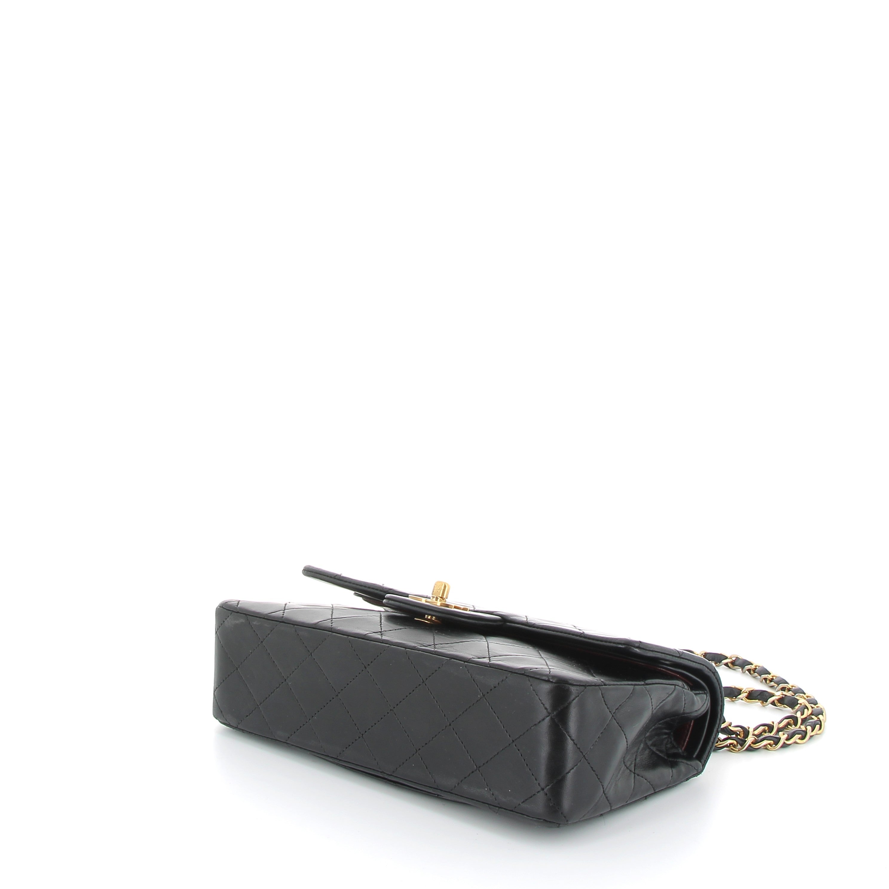 Chanel Vintage Lambskin Double Flap Gold Hardware