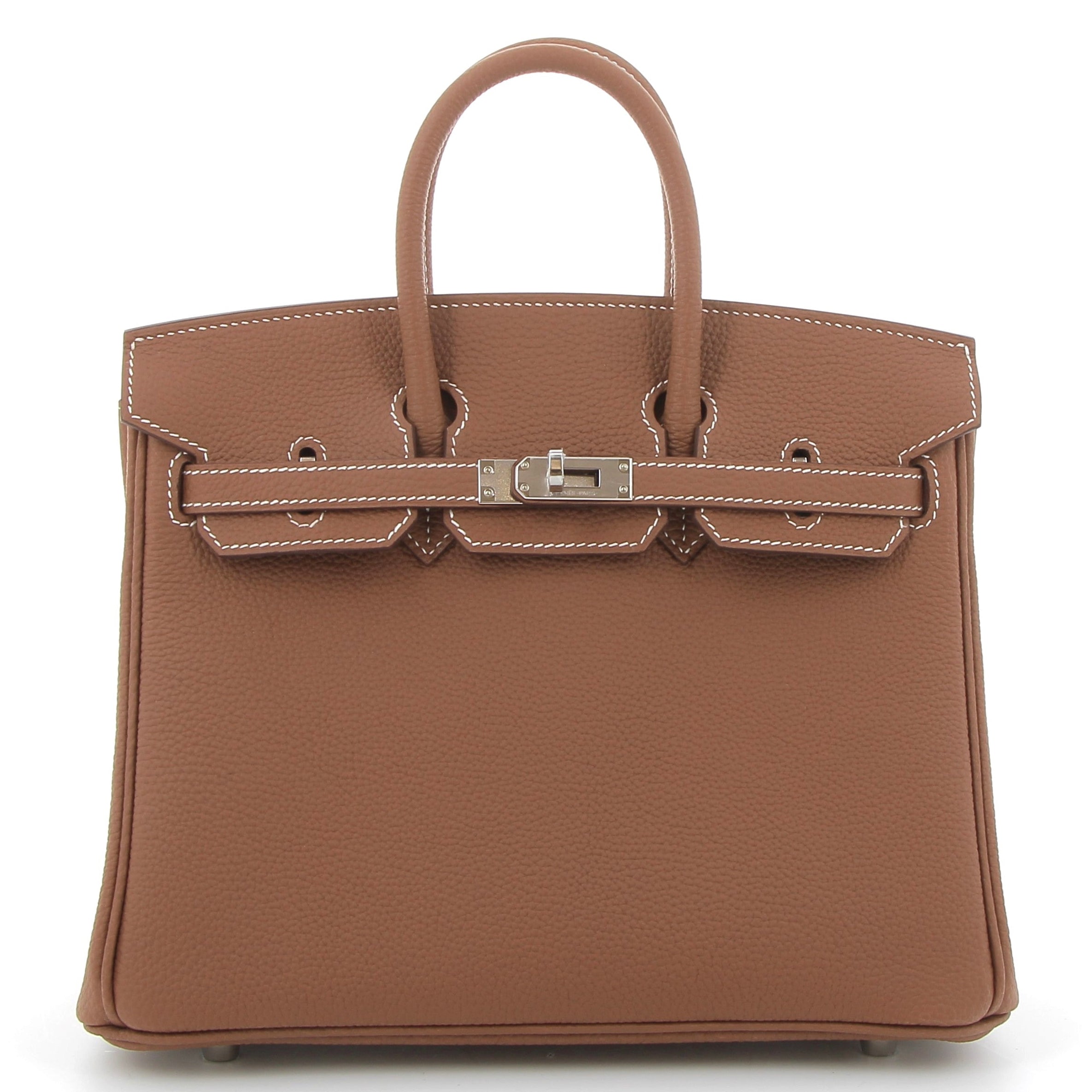 HERMES Birkin 25 Gold Togo Leather Palladium Hardware
