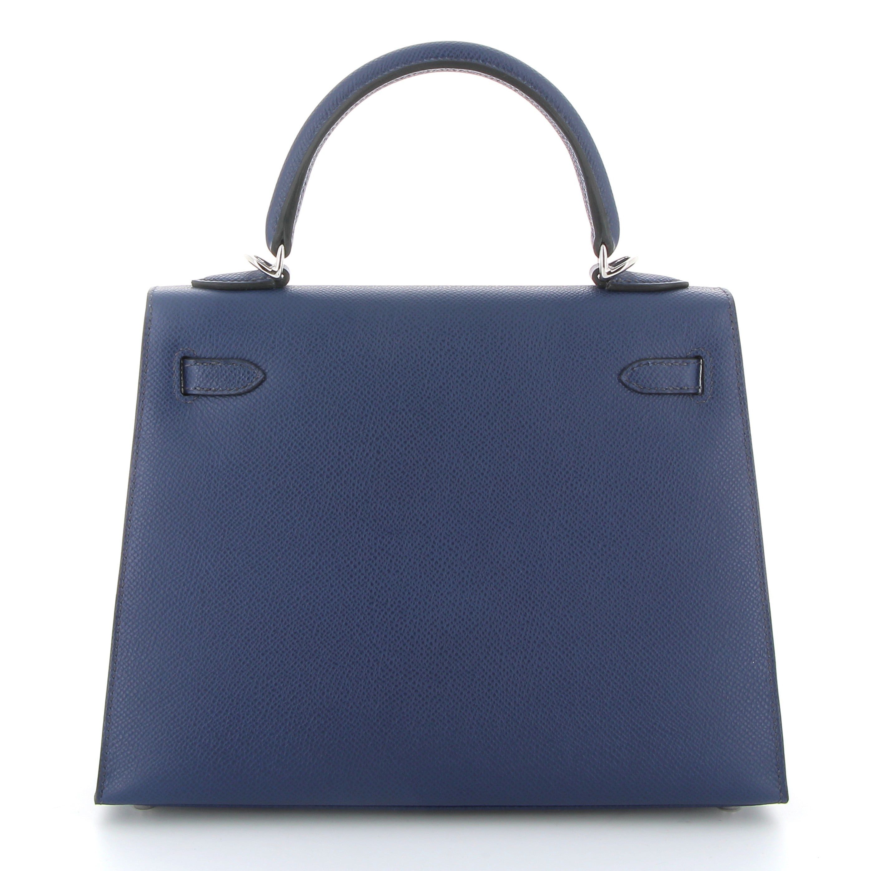 HERMÈS Kelly 25 Bleu Saphir Epsom leather Palladium hardware