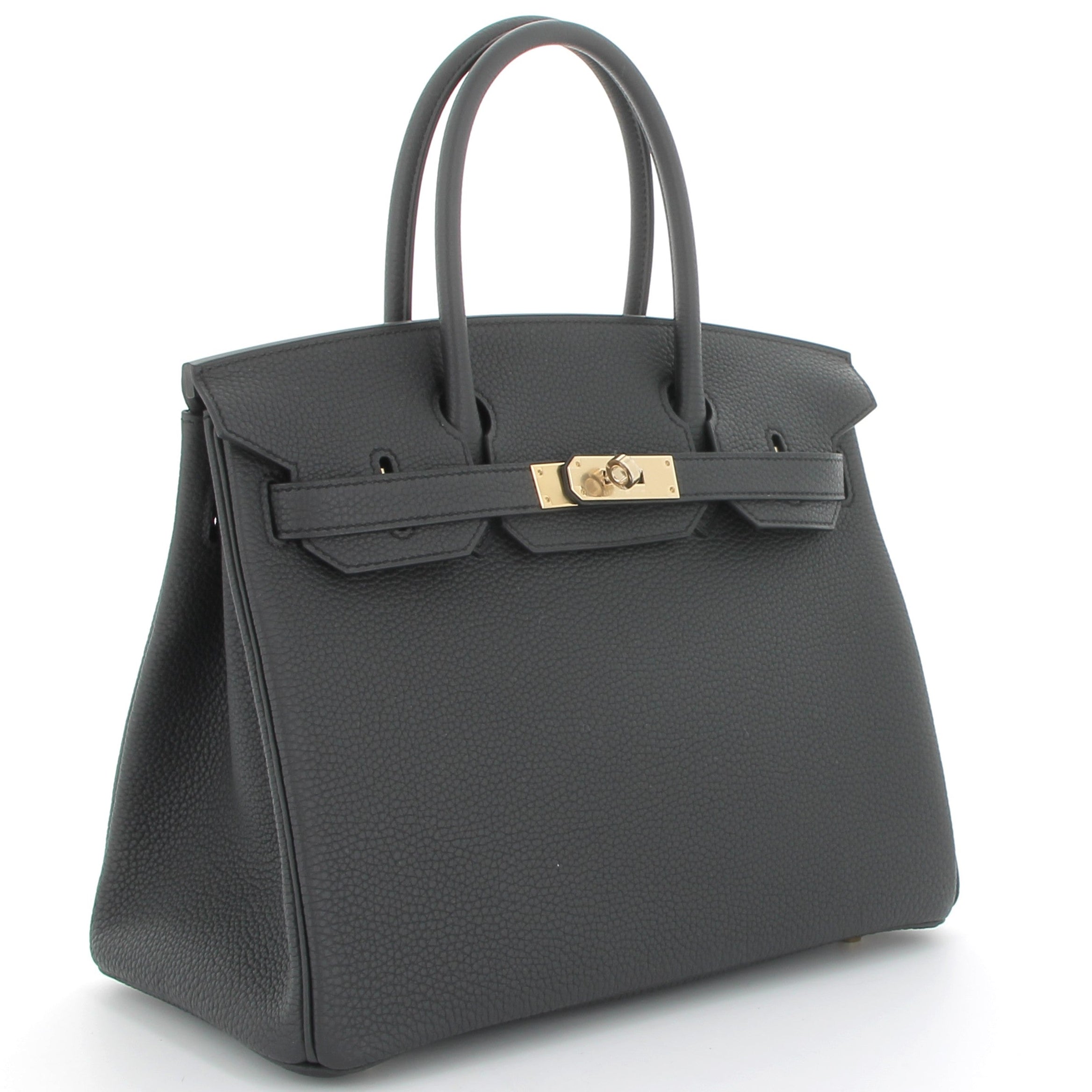 HERMES Birkin 30 Plomb Togo Leather Permabrass Hardware