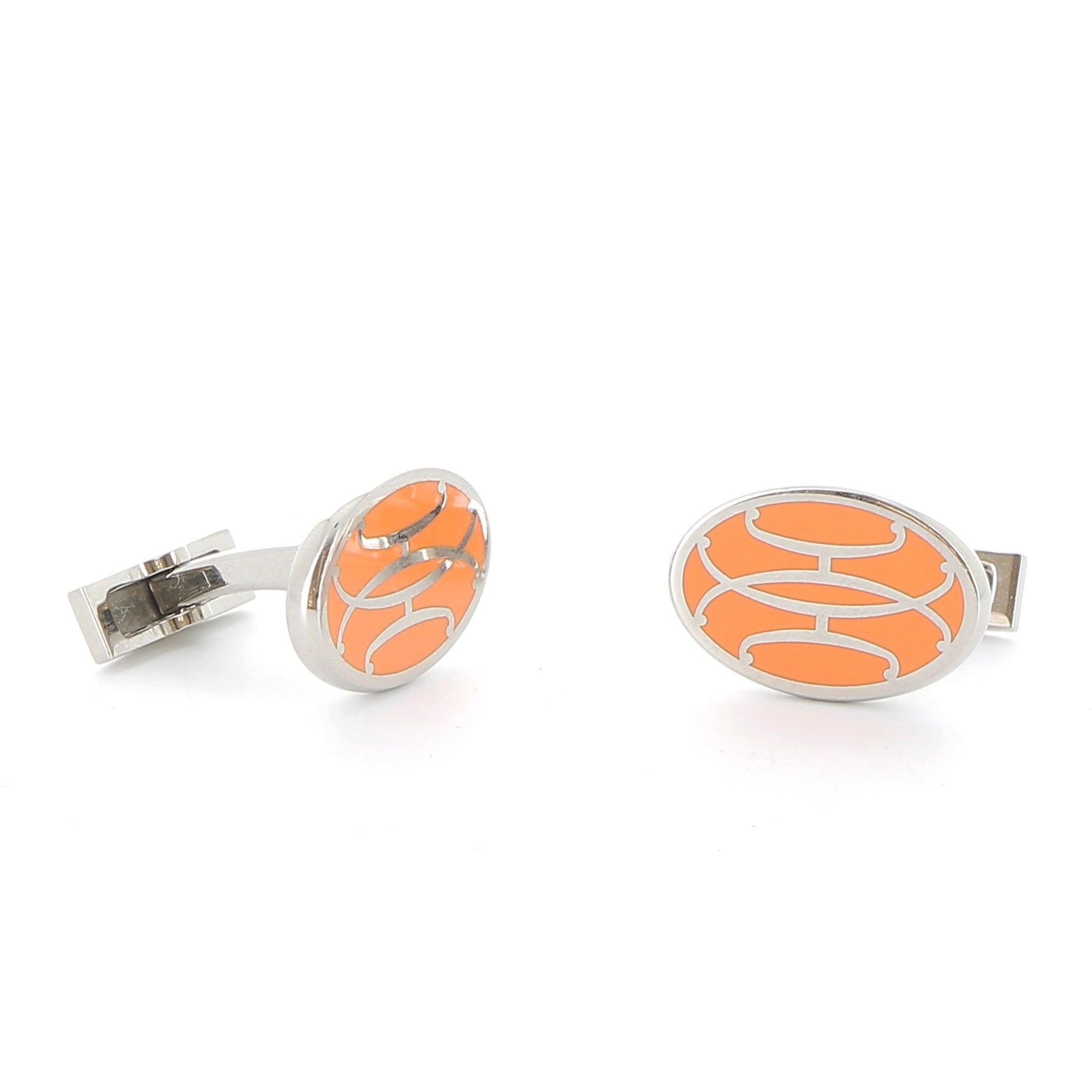 HERMÈS H Lift Cufflinks Orange