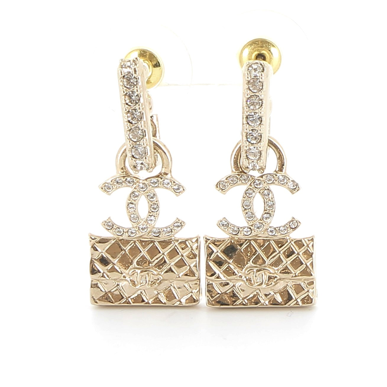 CHANEL Timeless Gold-Plated Earrings