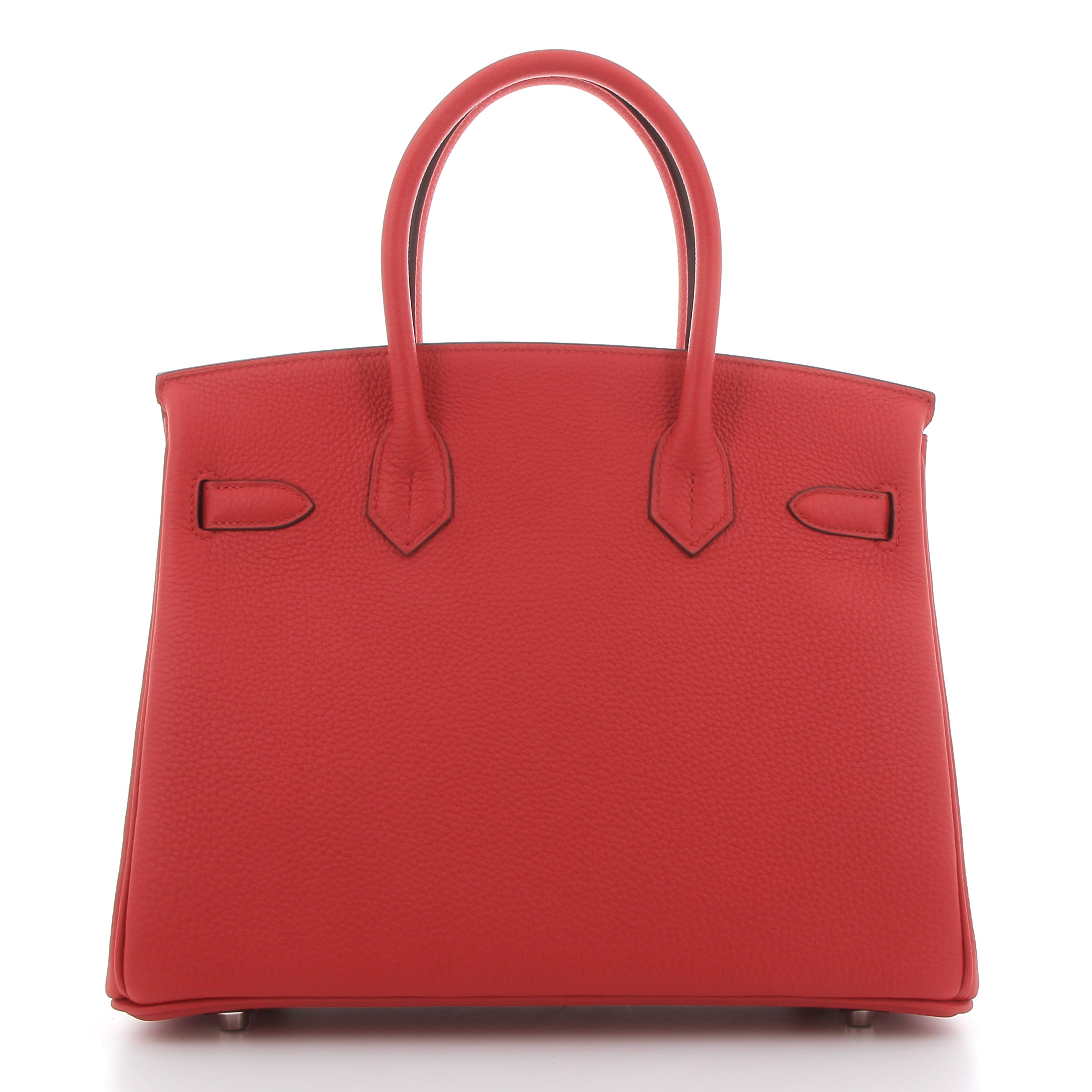 HERMES Birkin 30 Rouge de Cœur Togo Leather Palladium Hardware