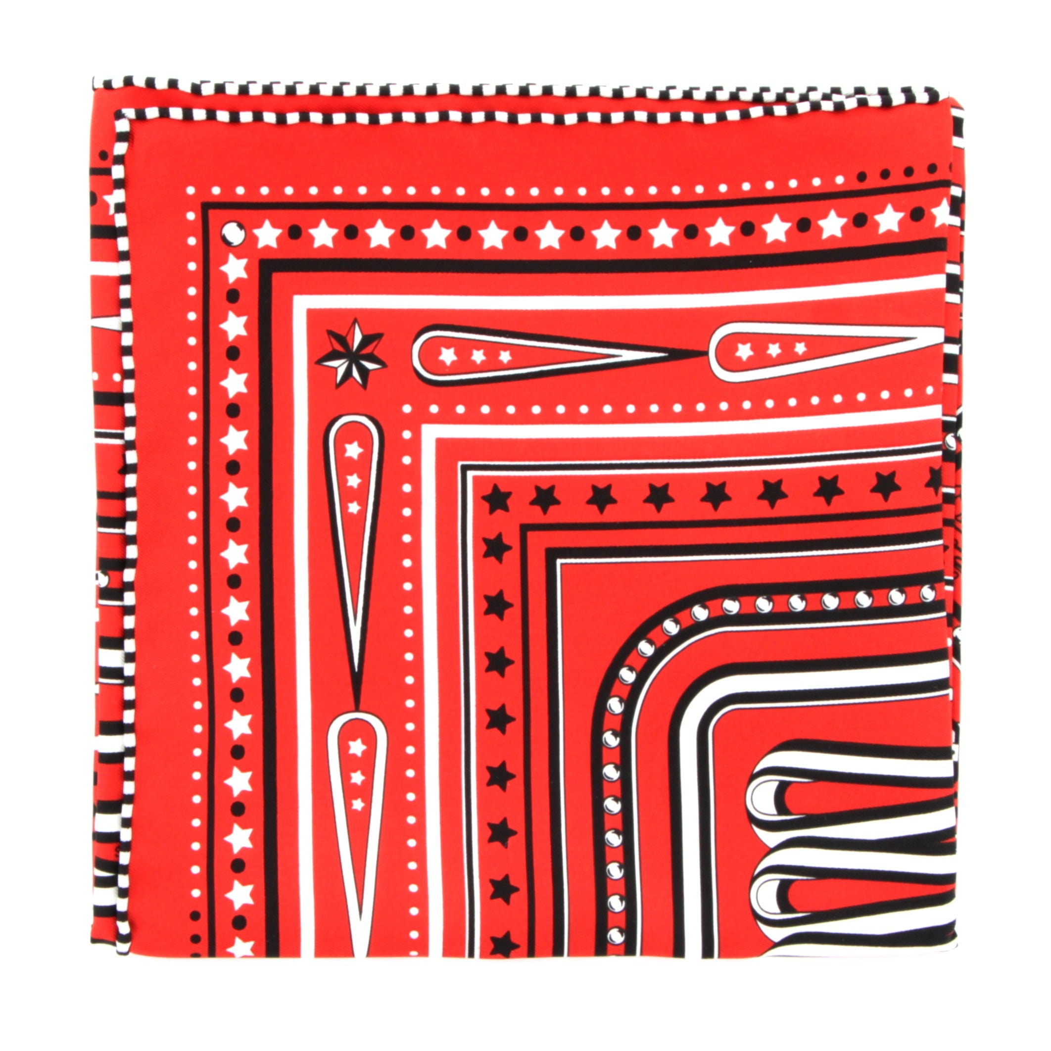 HERMES Bandana 55 Grand Tralala Rouge