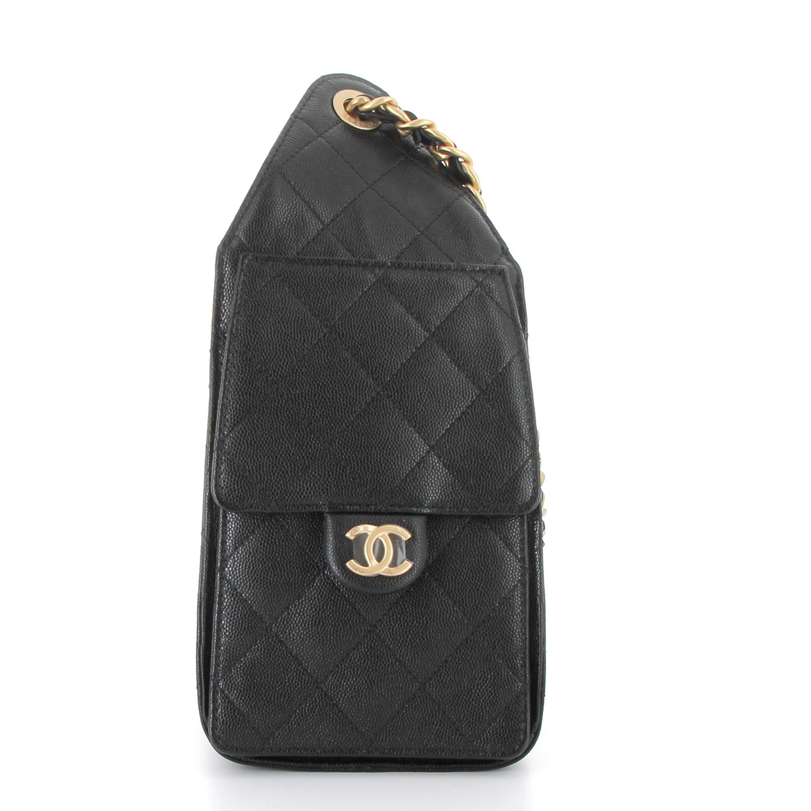 CHANEL Chanel 25 Small Grained Calfskin Gold Hardware