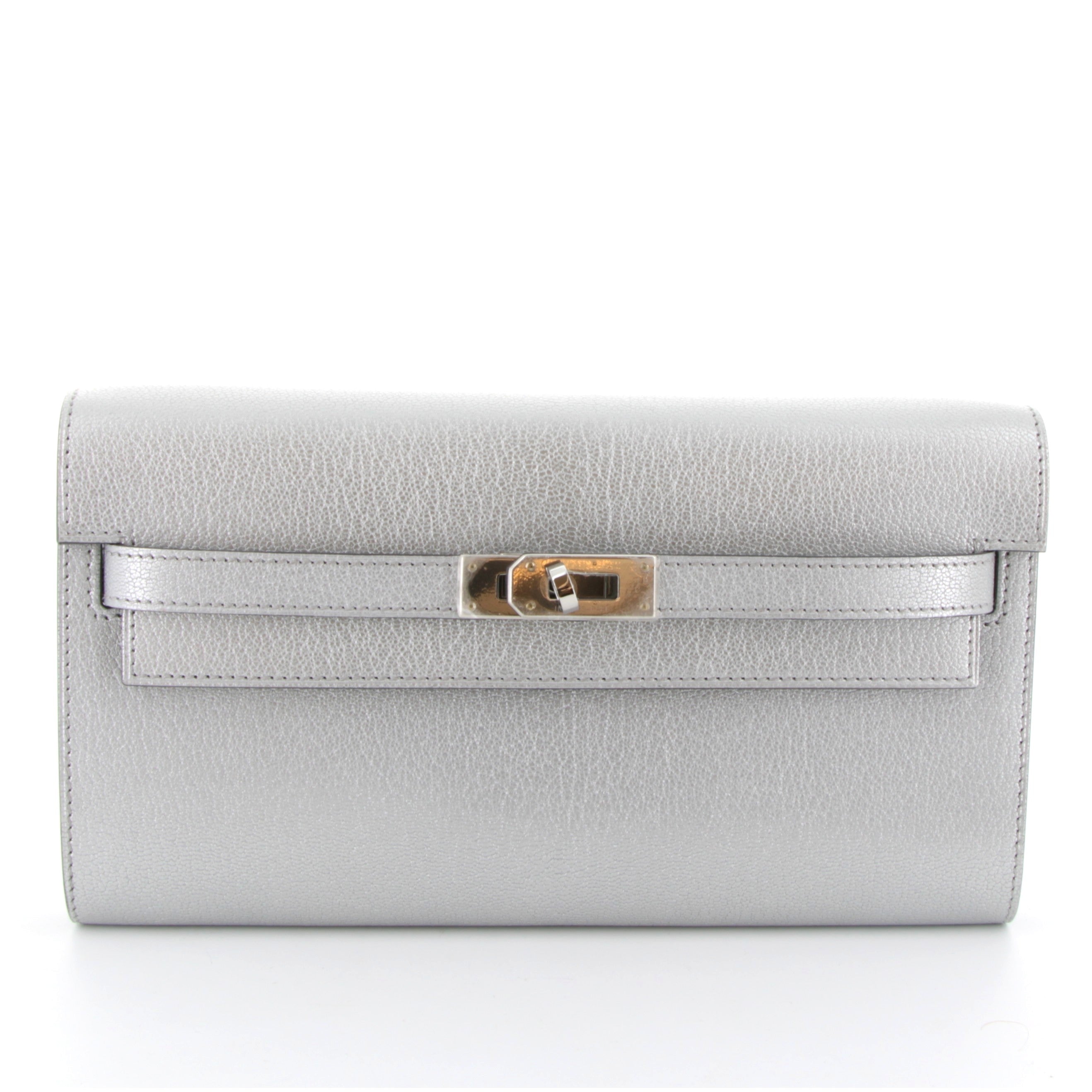 HERMES Kelly To Go Argent Chamkilight Palladium Hardware