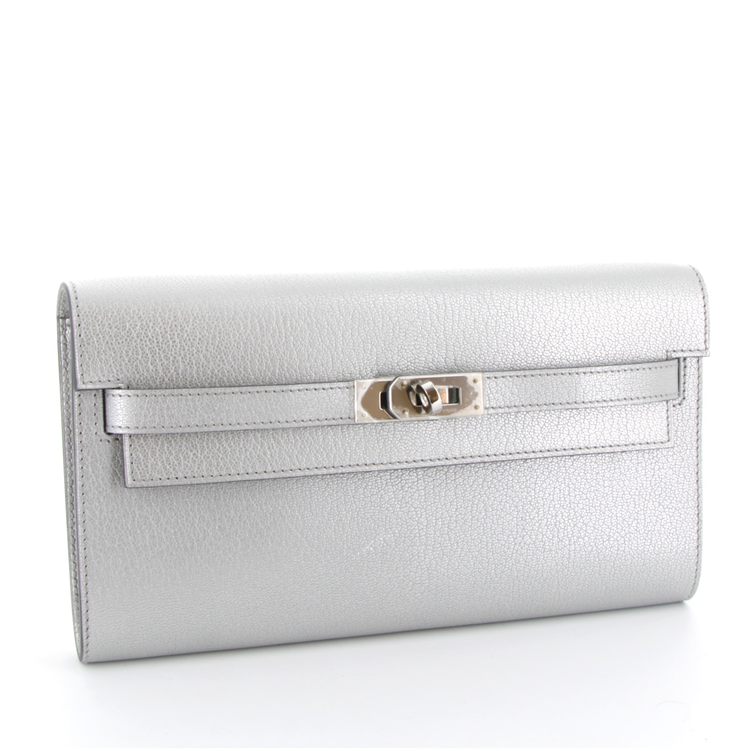 HERMES Kelly To Go Argent Chamkilight Palladium Hardware