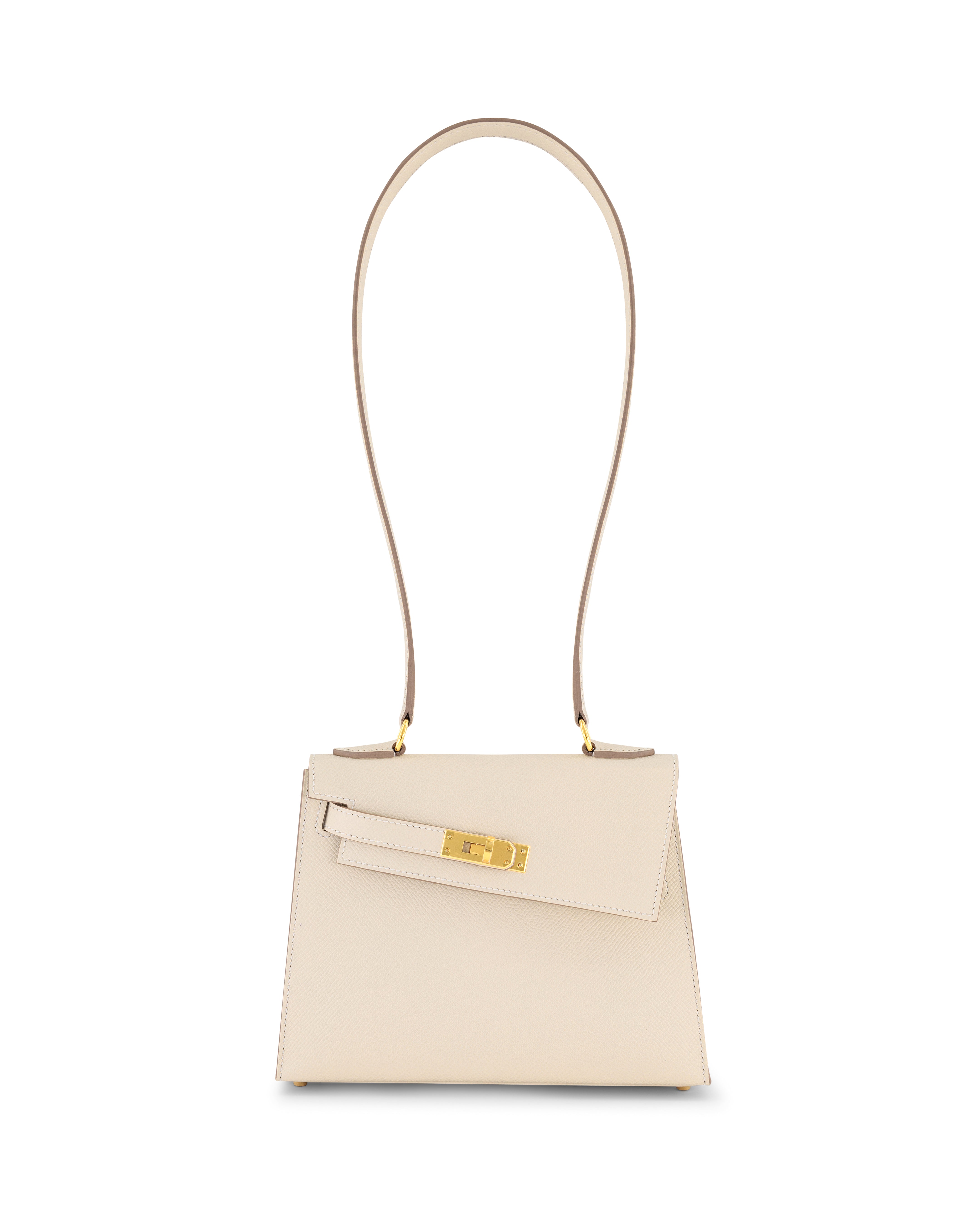 Hermès Kelly Disorde in Craie Epsom with Gold Hardware